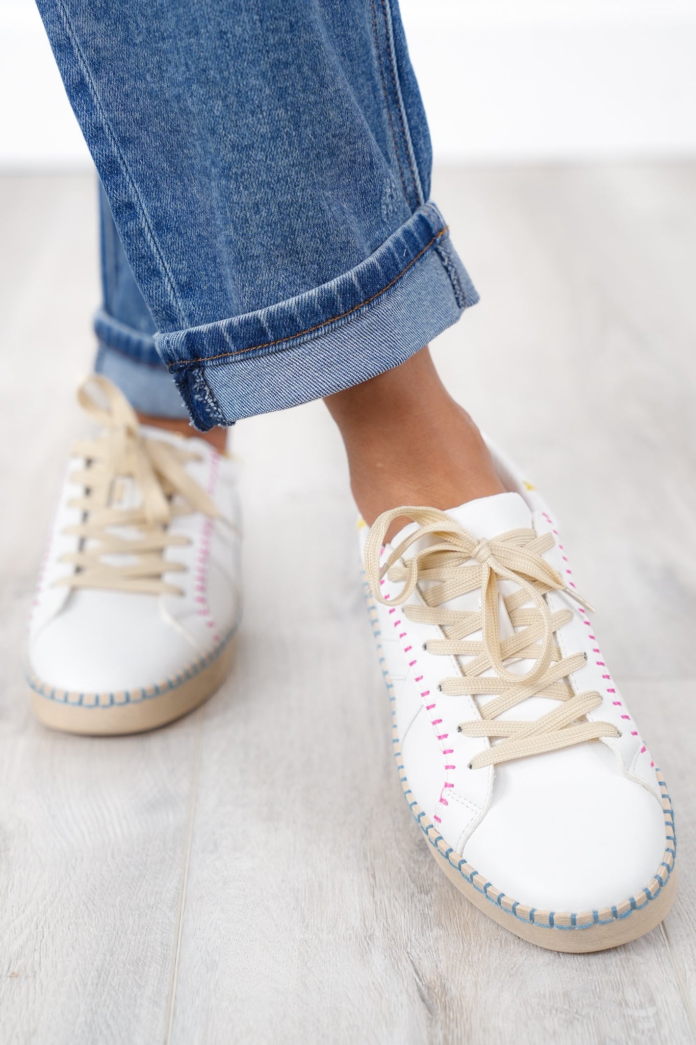 Corky's "Friend Zone" Vibrant Stitched Sneakers