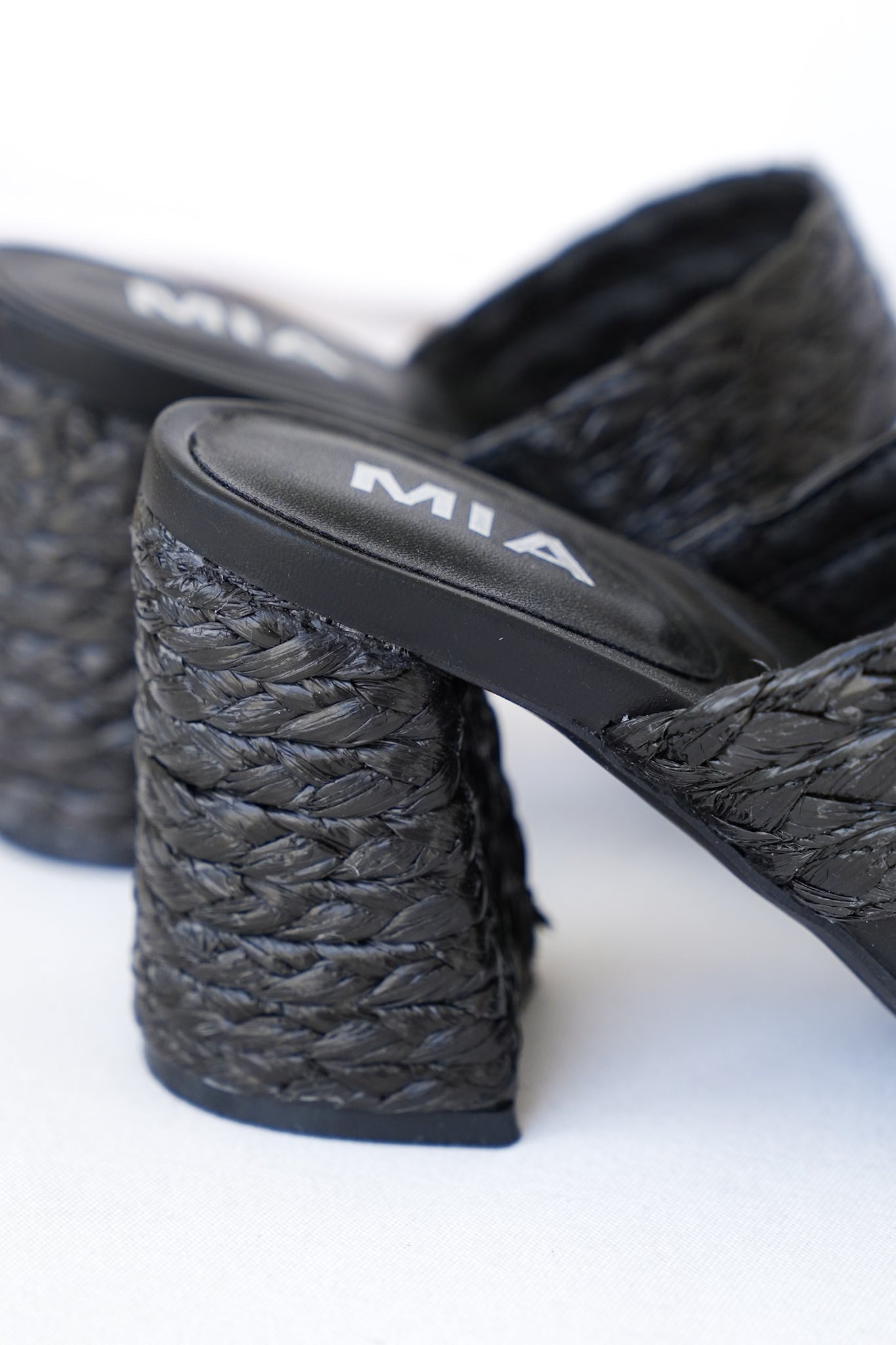 MIA Open Toe Mule Sandal with Braided Straps