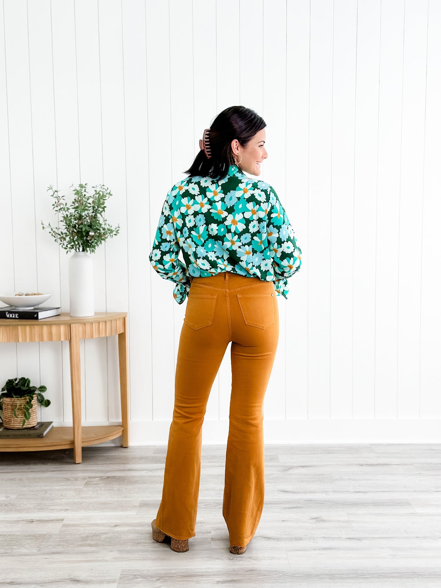 Judy Blue Goldilocks Marigold High Rise Tummy Control Flare Jeans