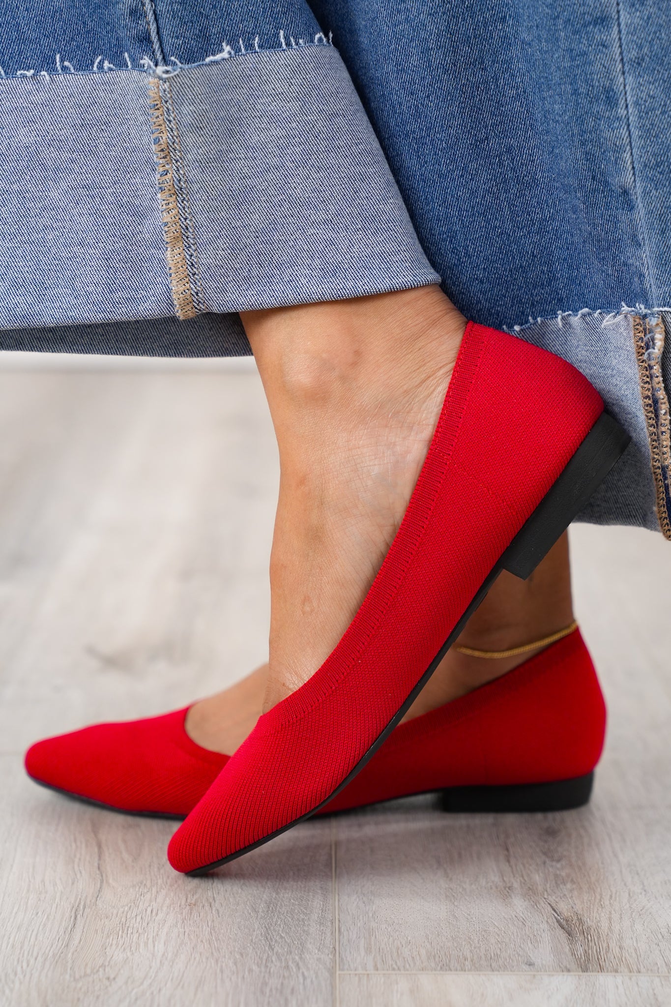 MIA Textured Knit Ballet Flat