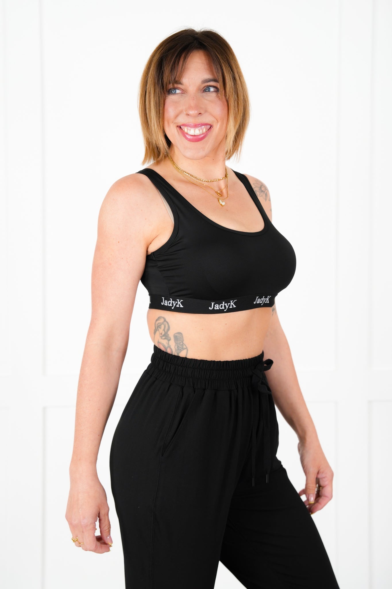 Plus/Reg Silky Sports Bra with Elastic Band (Multiple Colors)
