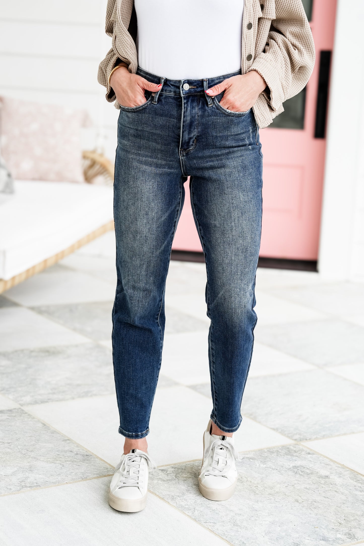 Judy Blue Jolene High Rise Dark Wash Tummy Control Slim Jeans