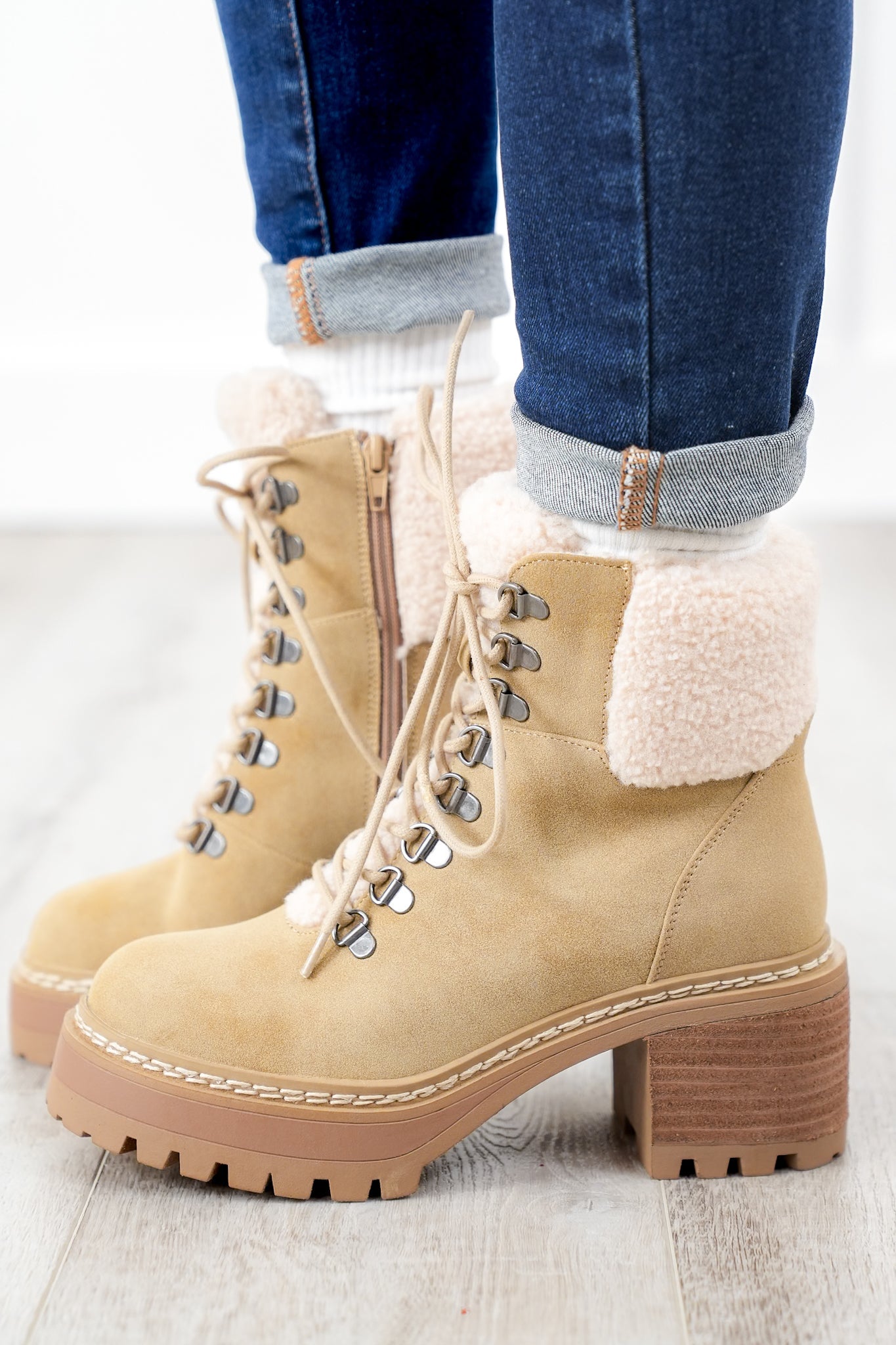 MIA Ankle Boots with Cozy Vegan Fur Lining