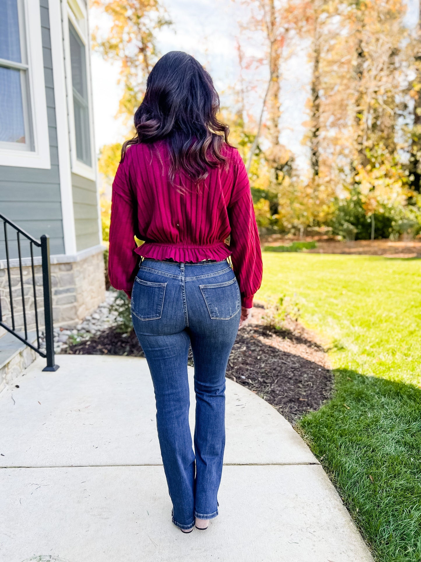 Judy Blue Better in Boots High Waist Slit Hem Slim Bootcut