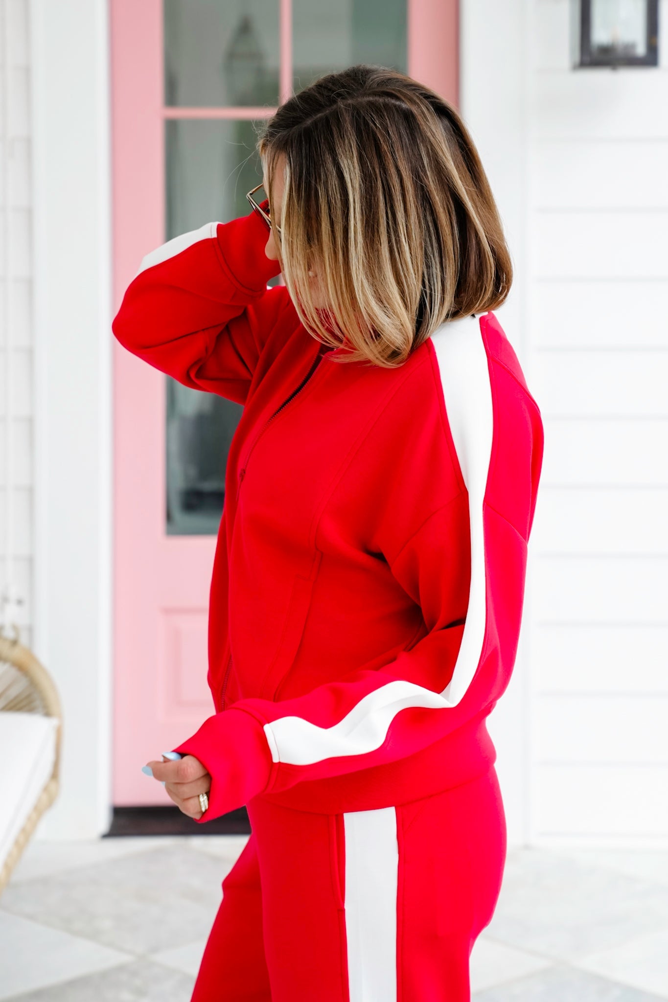 Scuba Long Sleeve Zip Up Jacket with Pockets