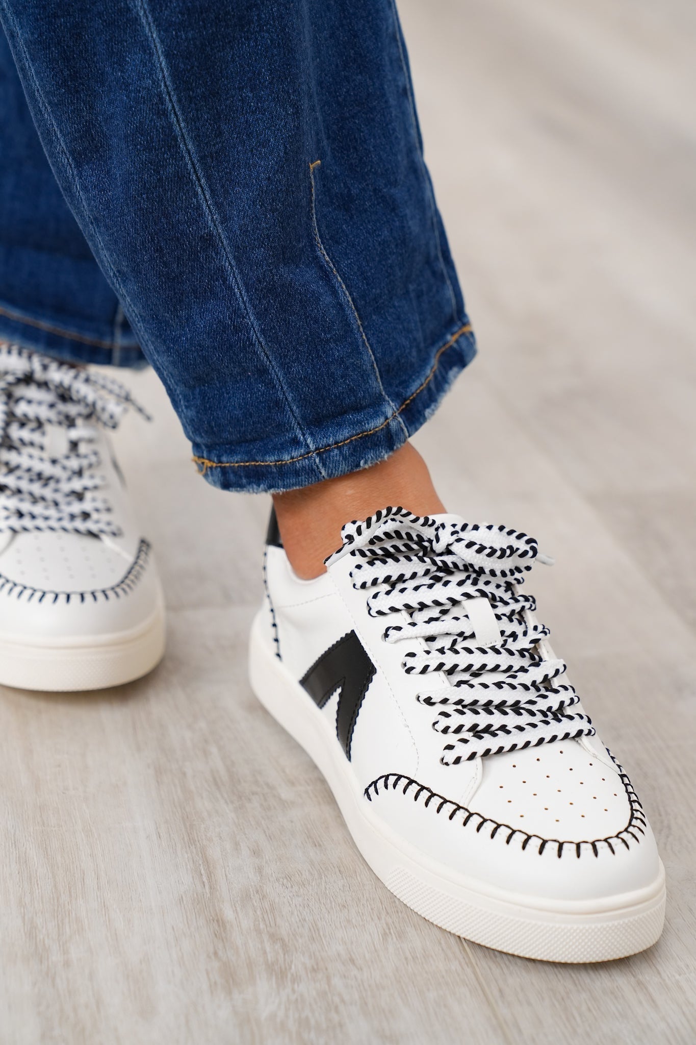MIA Stylish Low Top Sneaker with Contrast Stitching