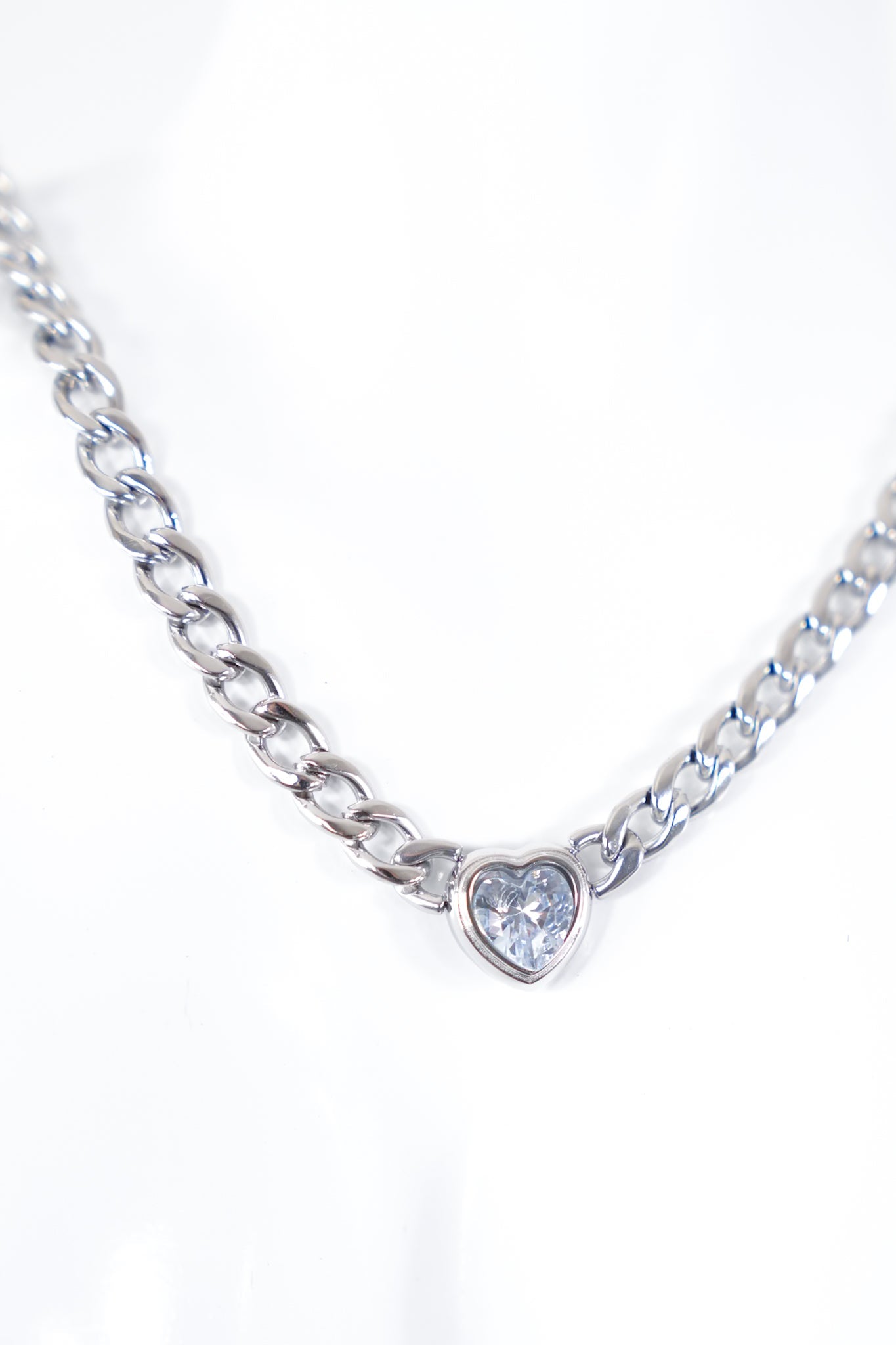 Lauren Kenzie Silver Heart Necklace