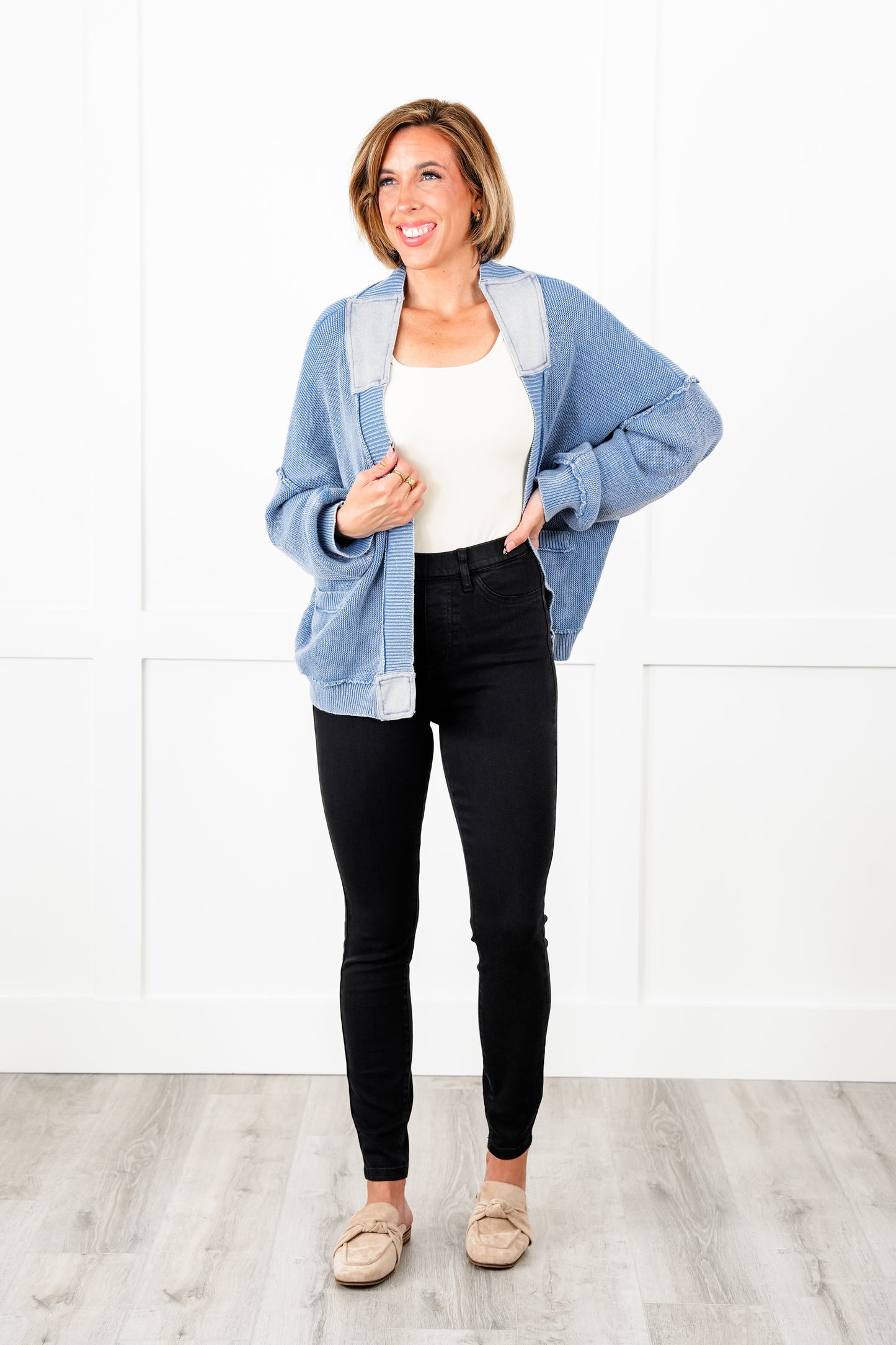 Judy Blue Back in Black Booty Lifting High Rise Black Pull On Shield Pocket Skinny Jeans