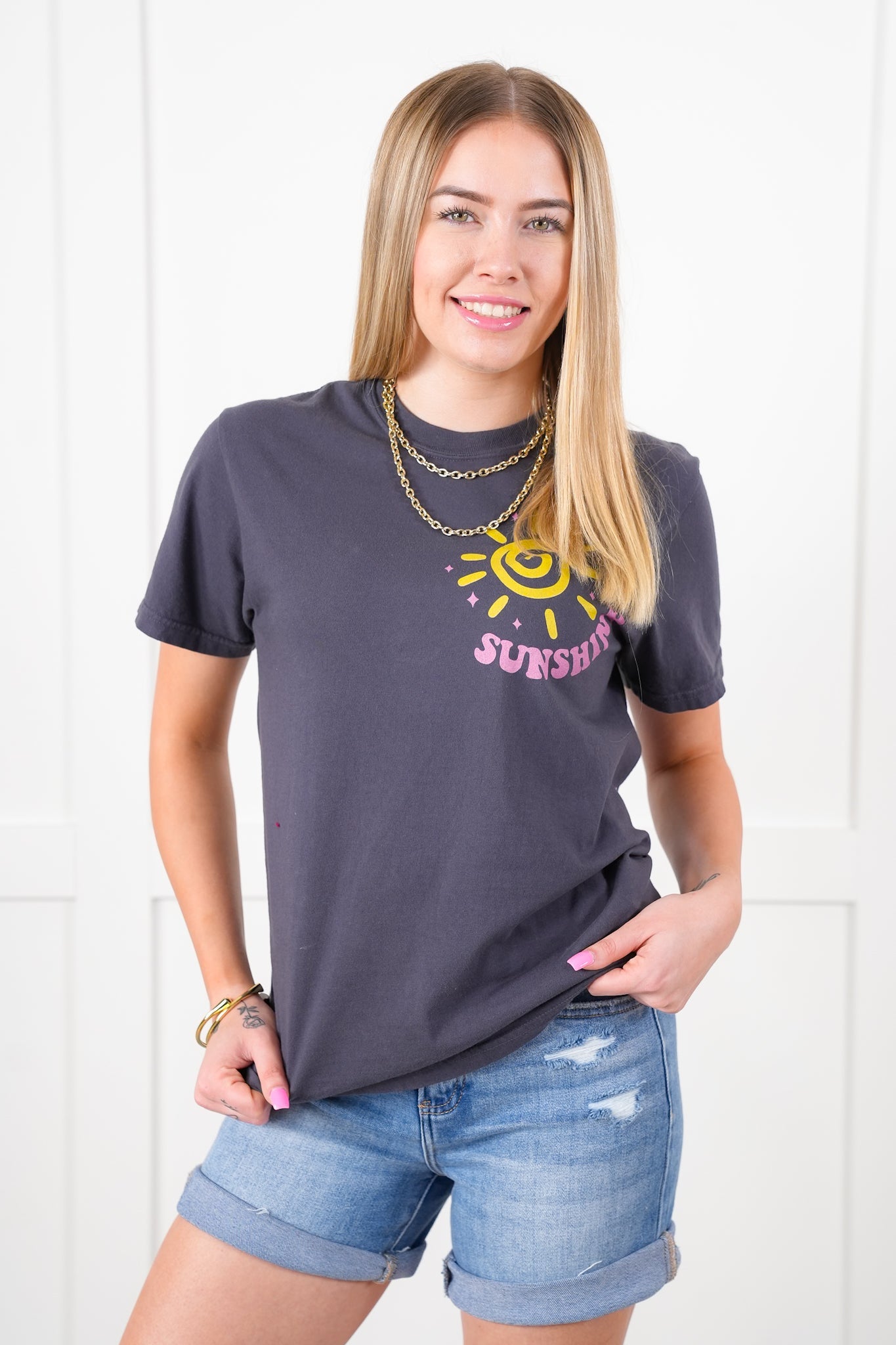 Plus/Reg Short Sleeve " Sunshine State Of Mind" Graphic Tee