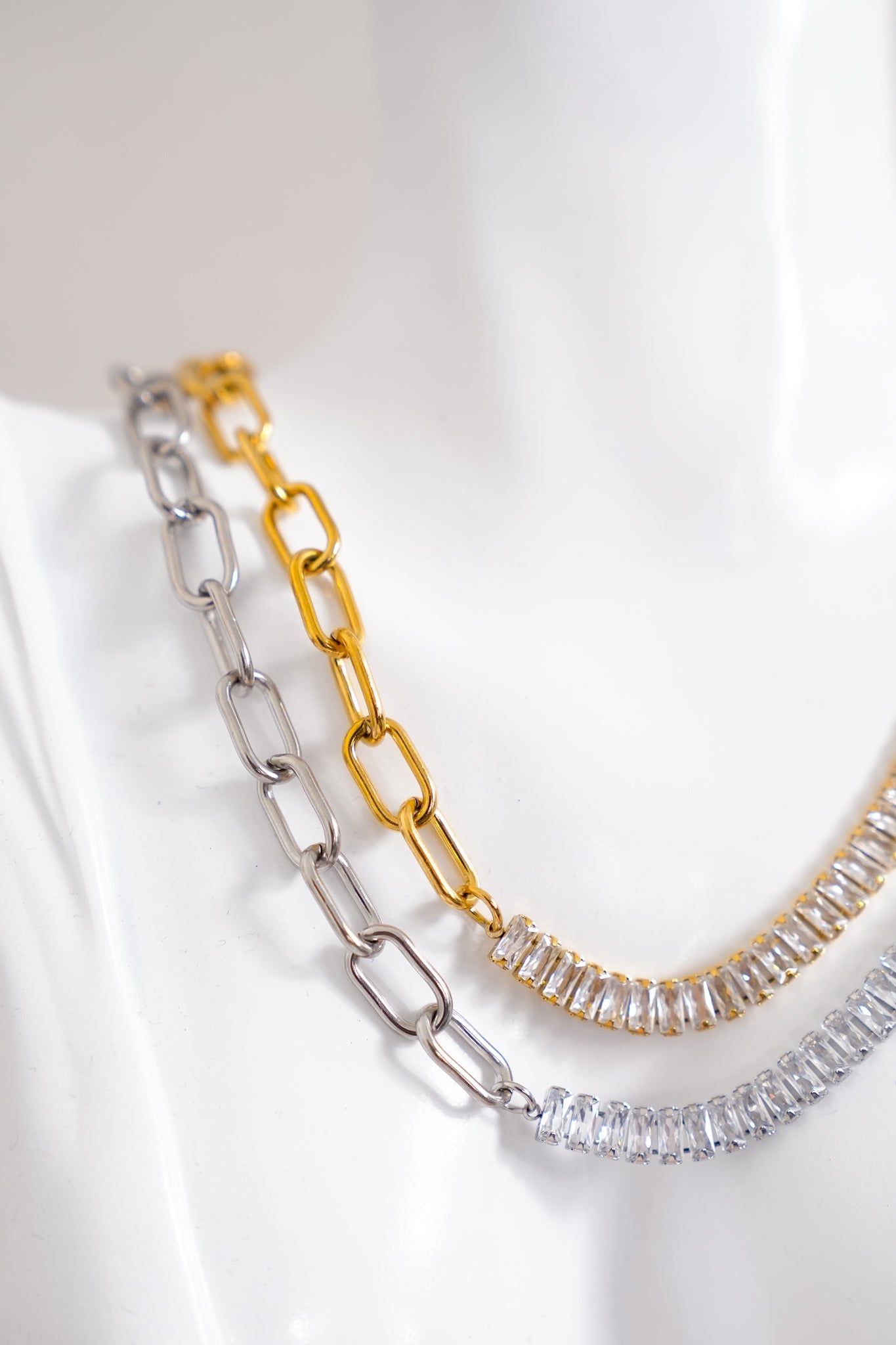 Lauren Kenzie Crystal Link Necklace