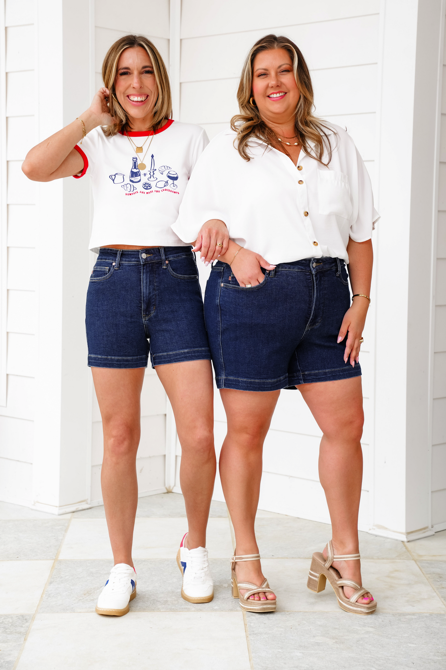 Judy Blue The Essential Dark Wash Tummy Control Shorts