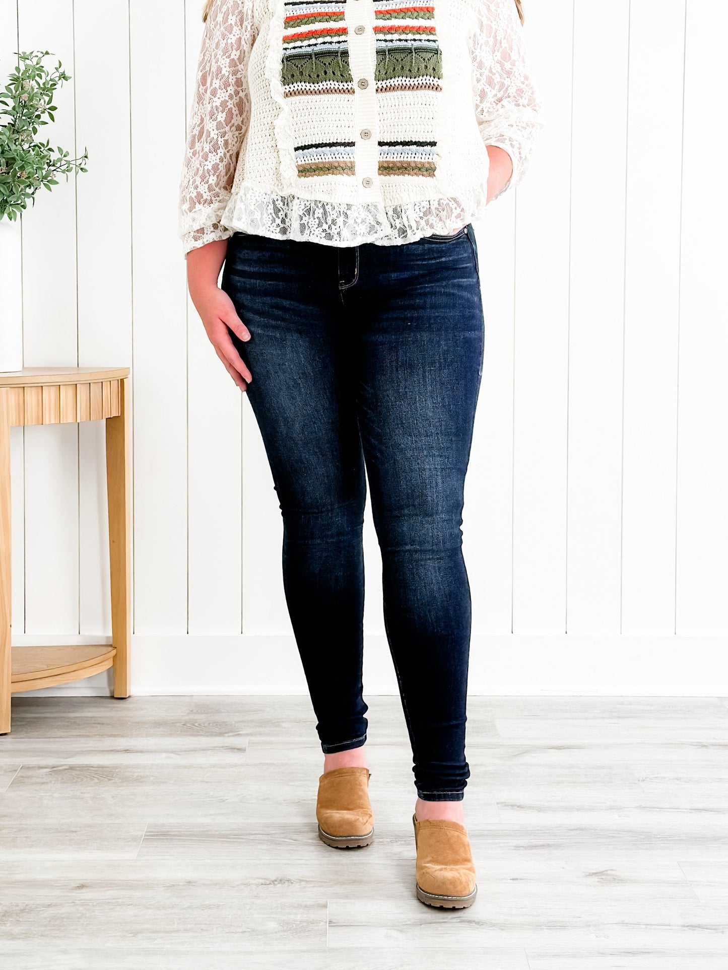 Judy Blue Long Tall Sally Non-Distressed Skinny Jeans (34" INSEAM!)