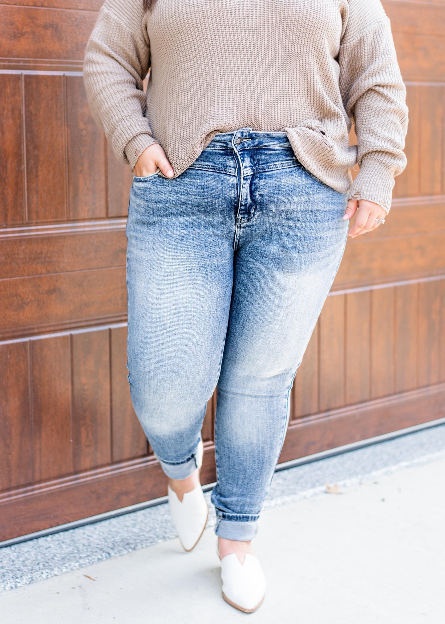 Judy Blue Breakfast Club Front Yoke Non-Distressed Skinny Jean