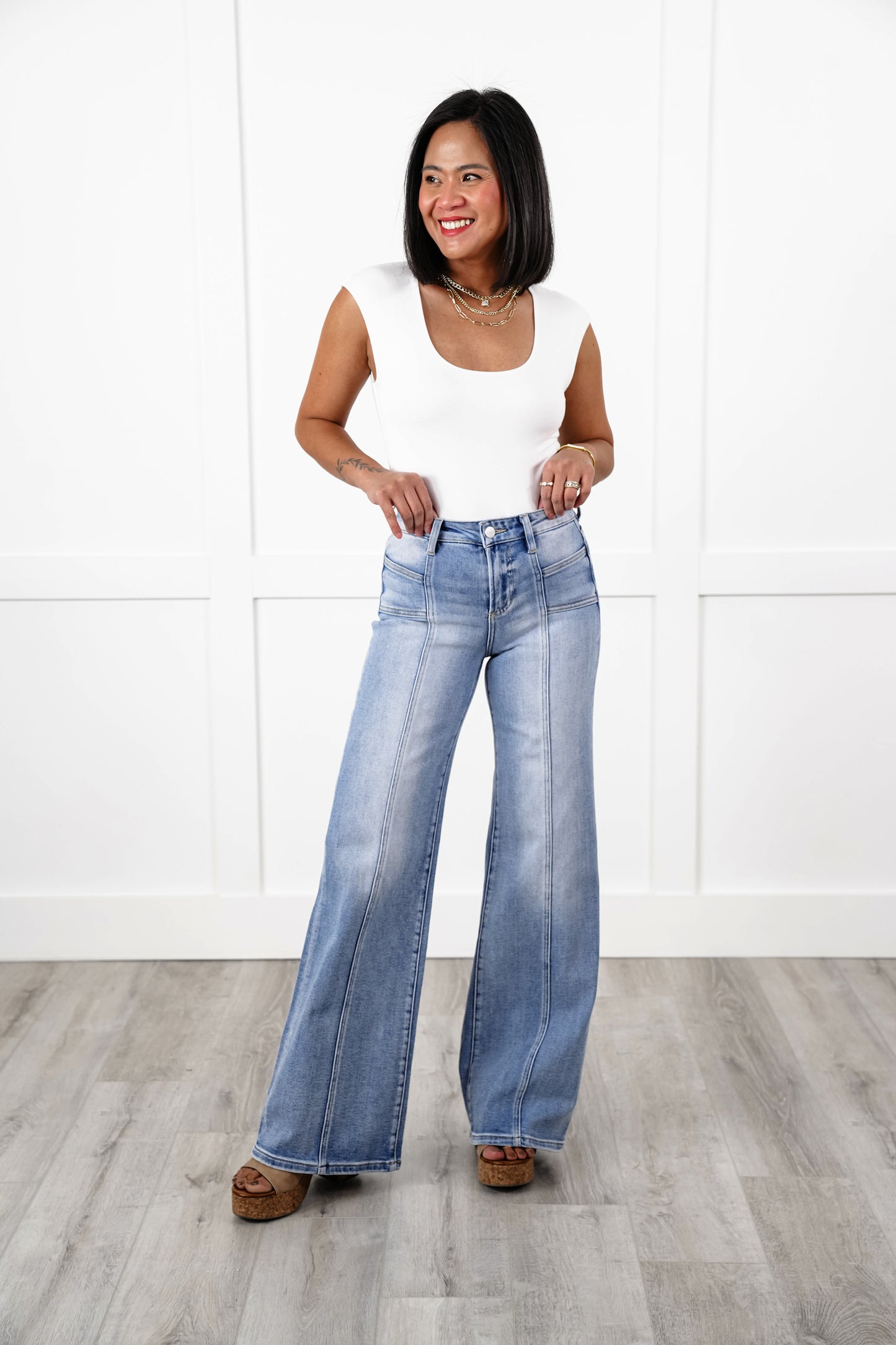 Risen The Perfect Fit Wide Leg Jeans