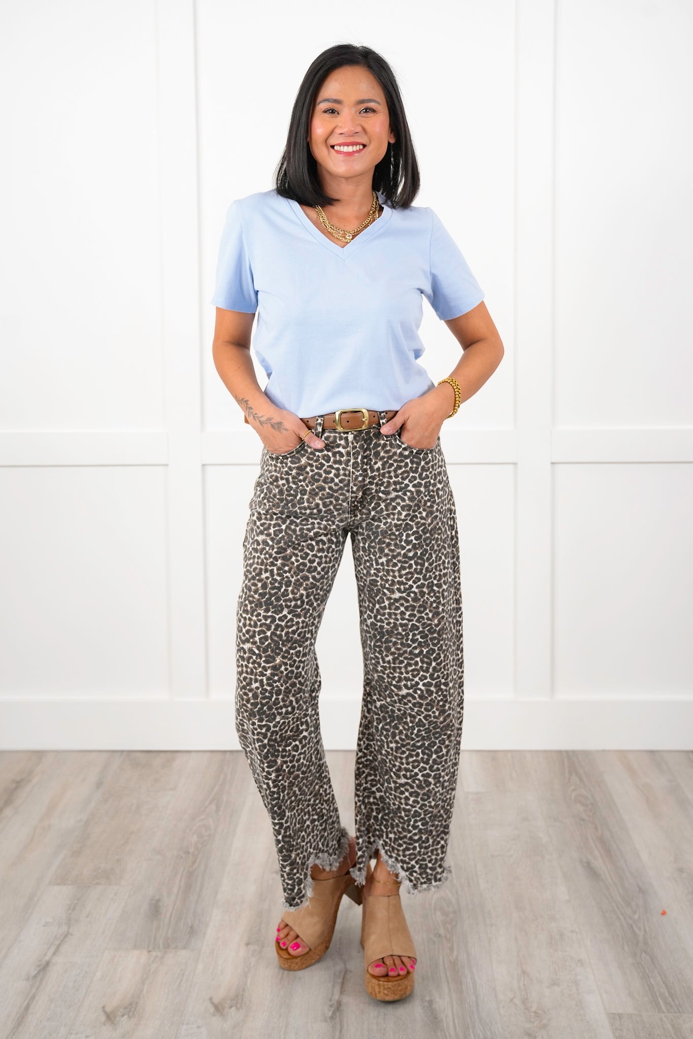 Door Buster! Solid Short Sleeve V Neck Top