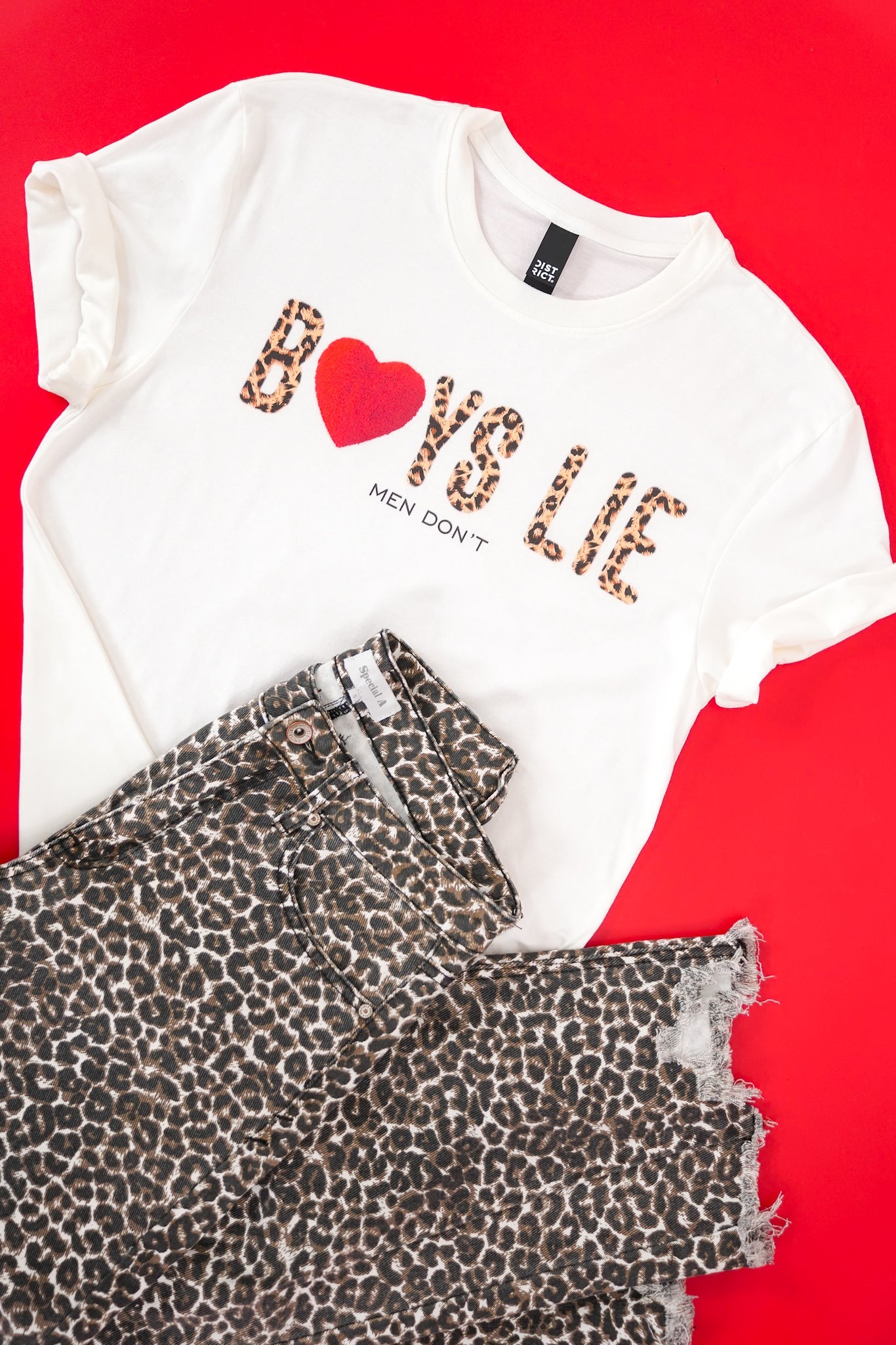 Plus/Reg Short Sleeve "Boys Lie Men Don't" Graphic Tee