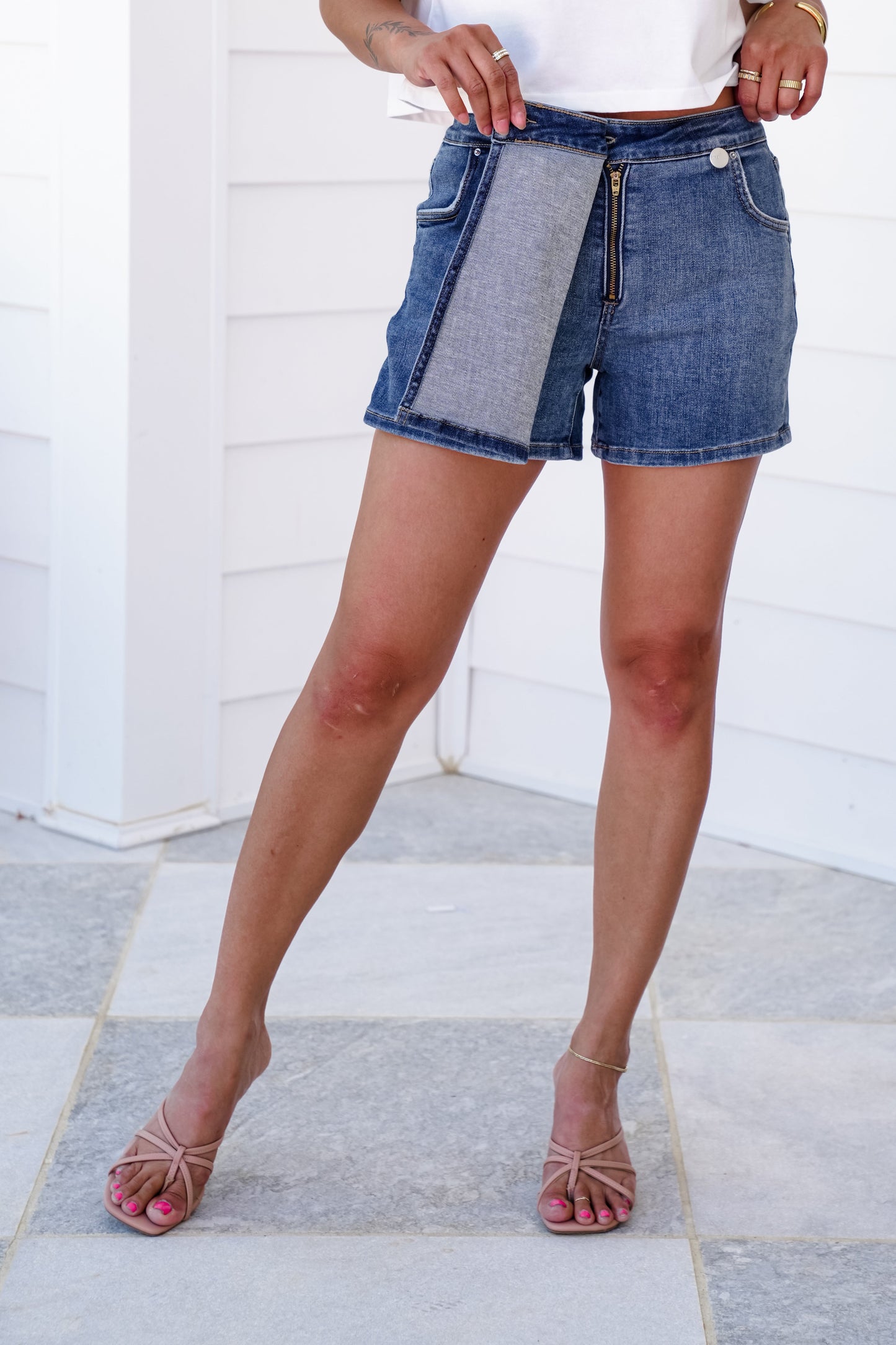 RFM Medium Wash Skort