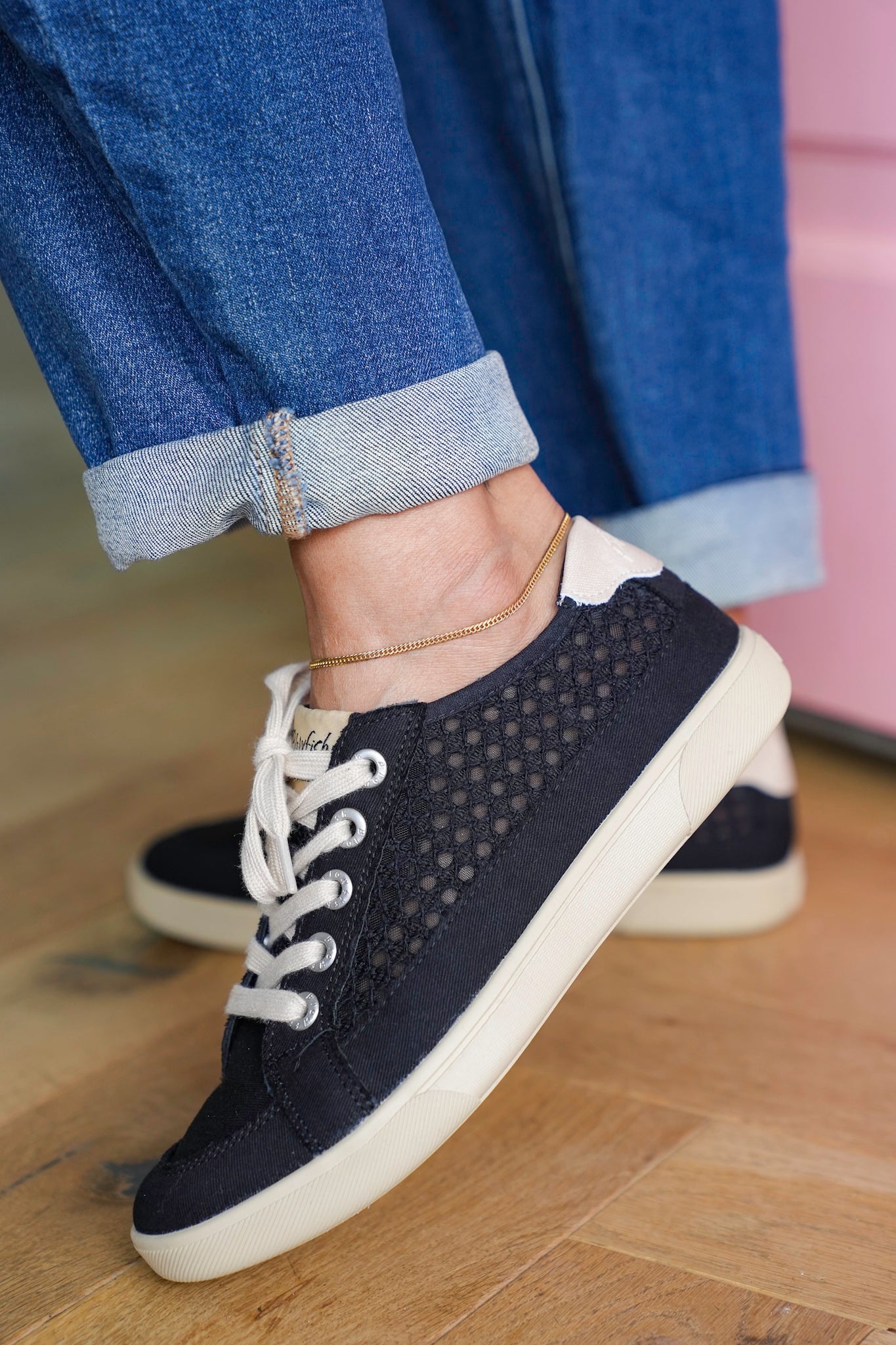Blowfish Casual Lace Up Sneakers with Breathable Mesh Panel