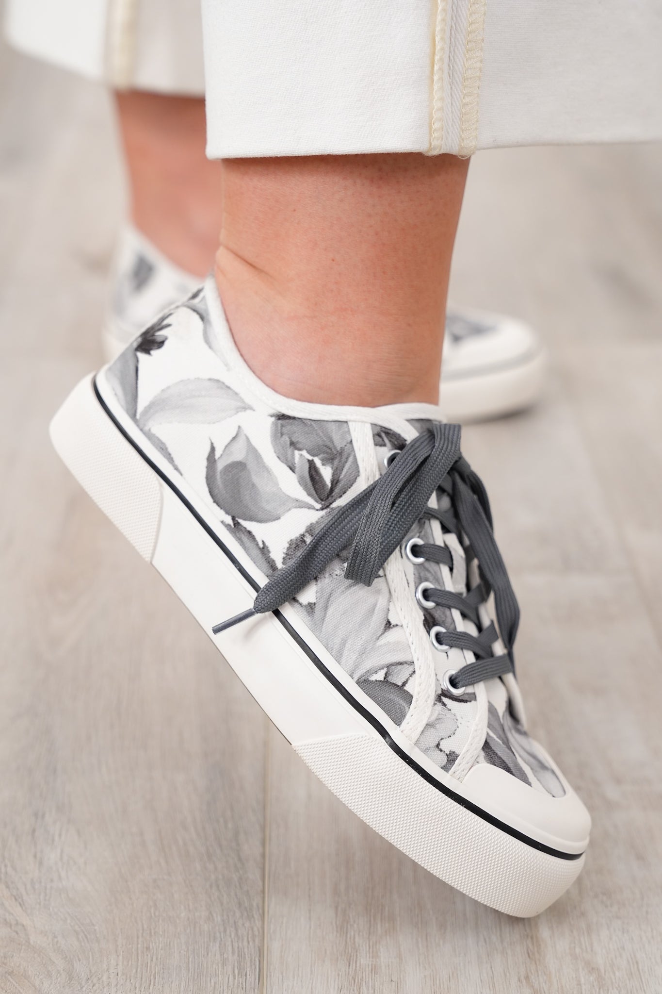 Corky's "Waiting List" Floral Canvas Platform Sneaker