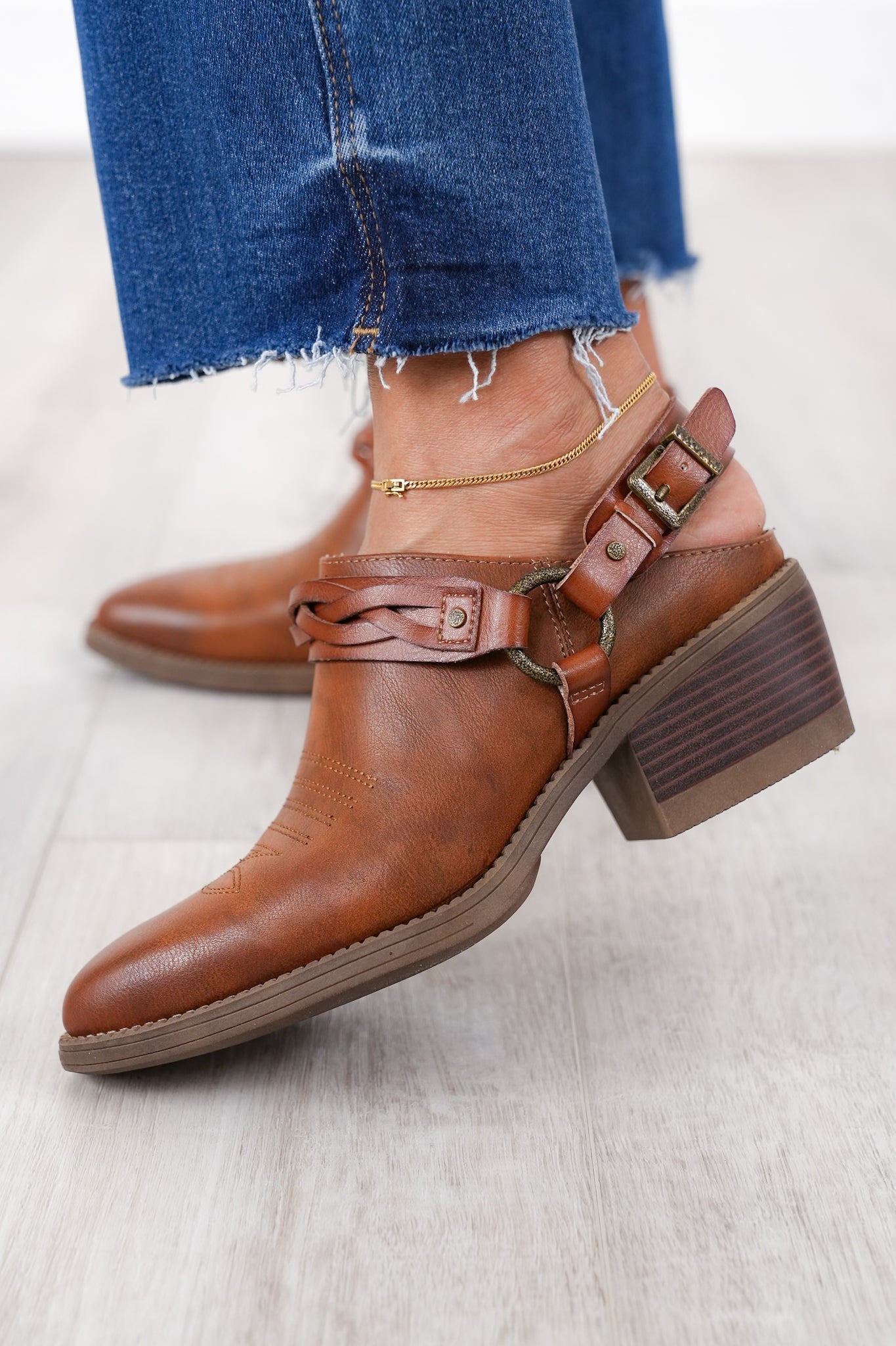Blowfish Western Style Braided Strap Mule