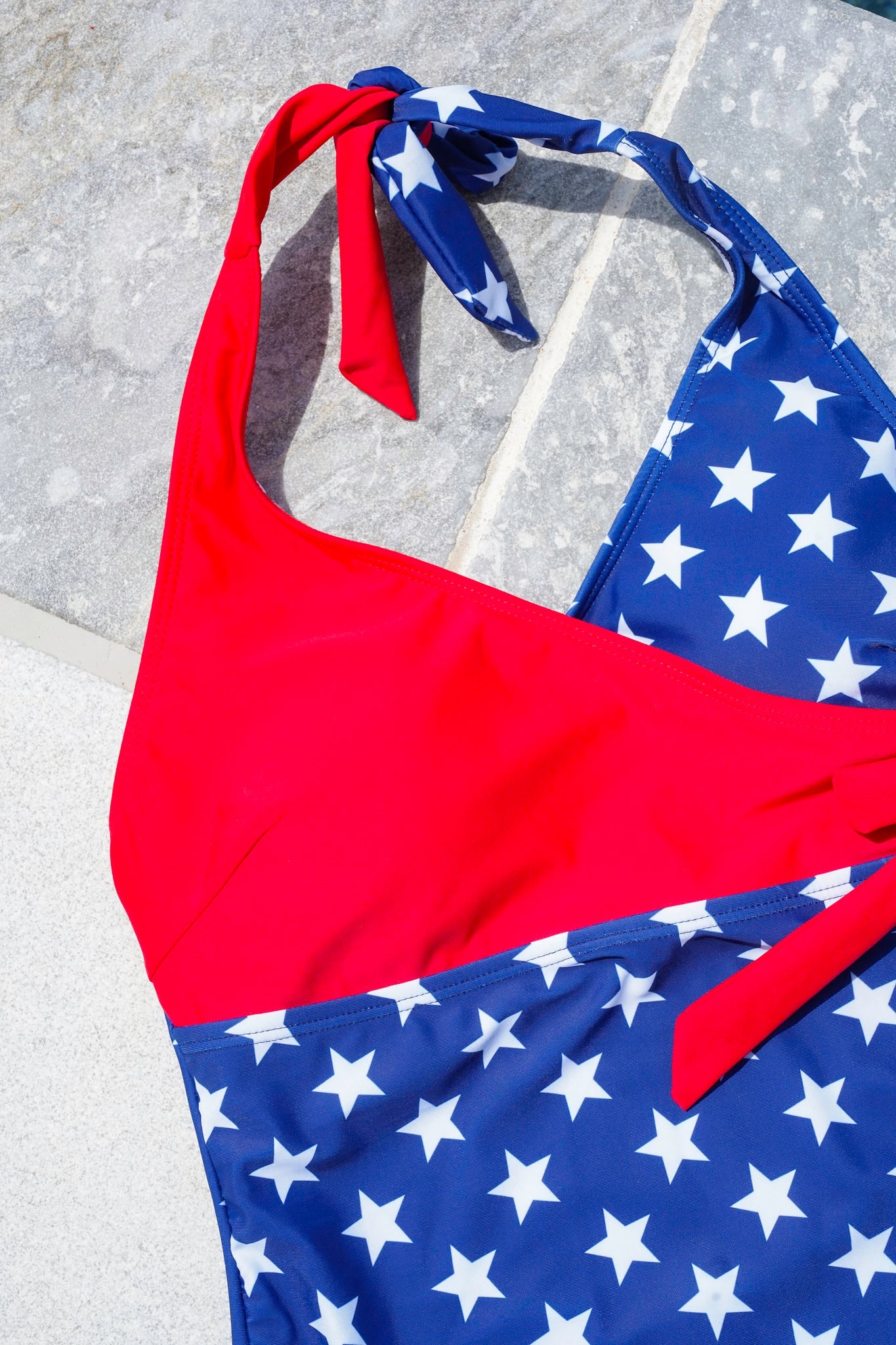 Plus/Reg Liberty Wave Halter Neck One Piece Swimsuit *Final Sale*