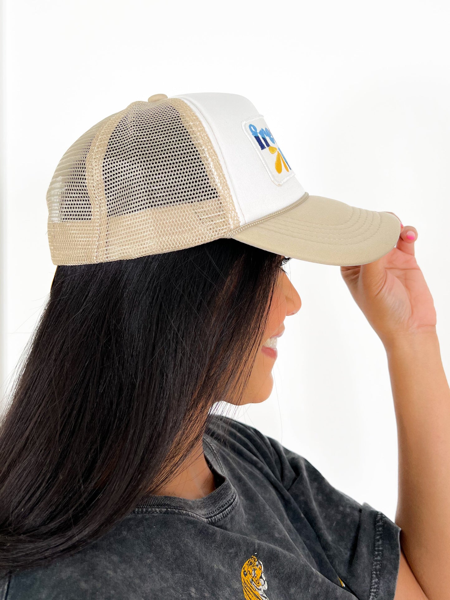 Freckled Poppy Embroidered Hats