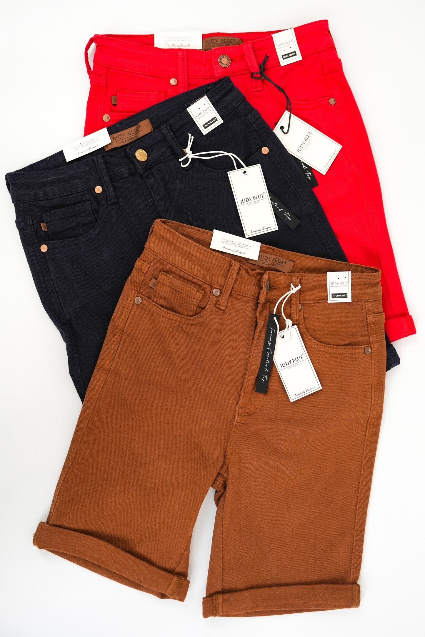 Judy Blue Rock Your Body Tummy Control Bermuda Shorts