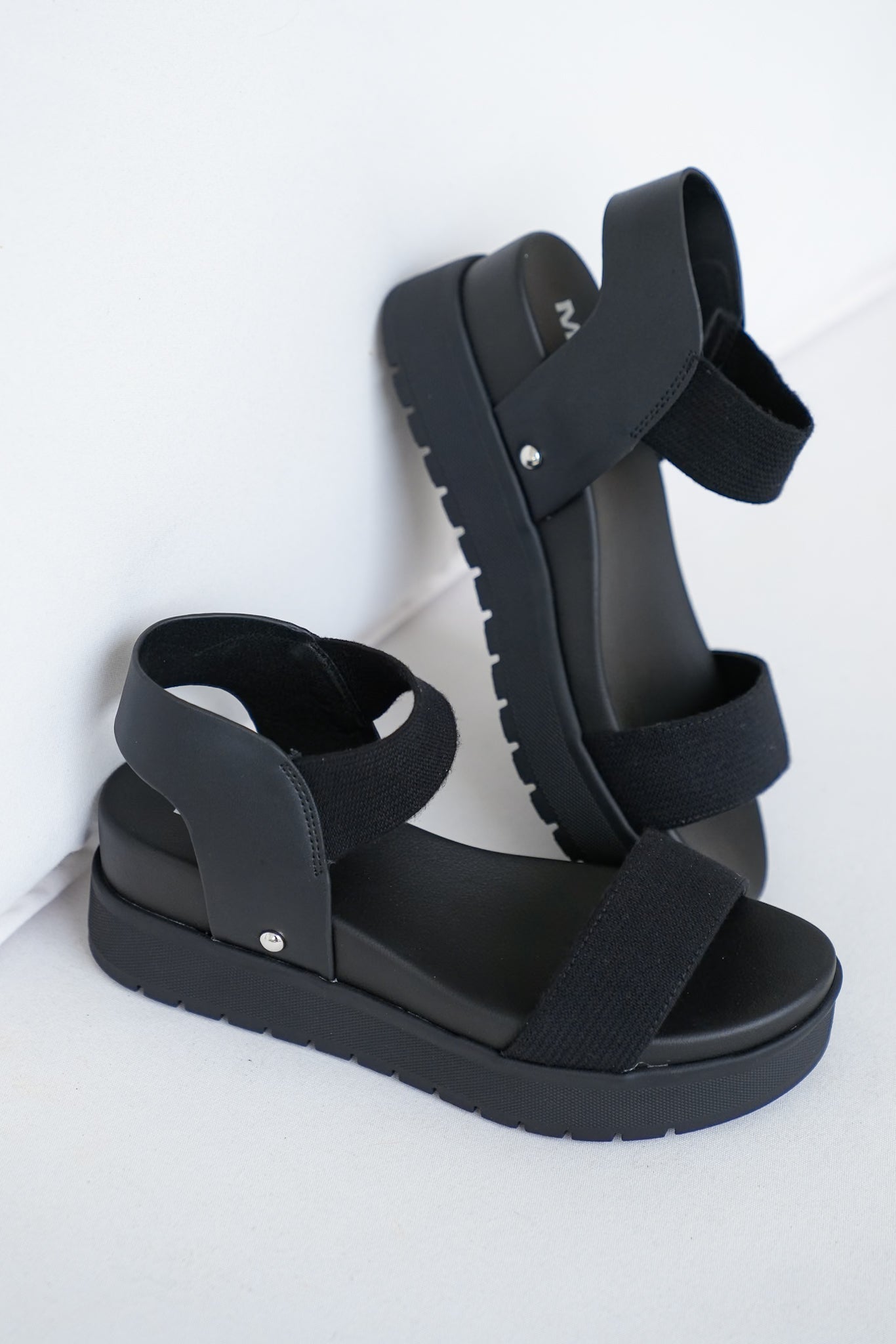 MIA Platform Sandal with Elastic Strap