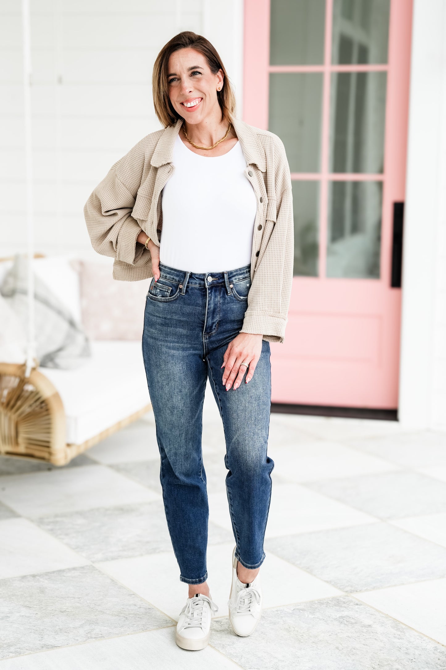 Judy Blue Jolene High Rise Dark Wash Tummy Control Slim Jeans