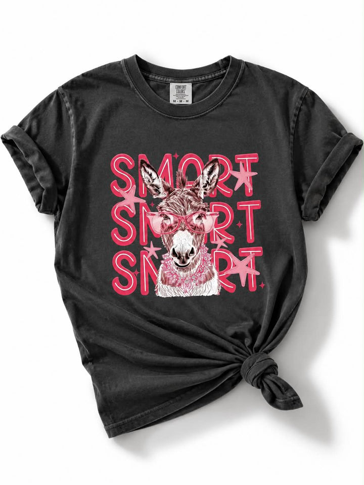 Plus/Reg Short Sleeve "Smart Ass" Graphic Tee