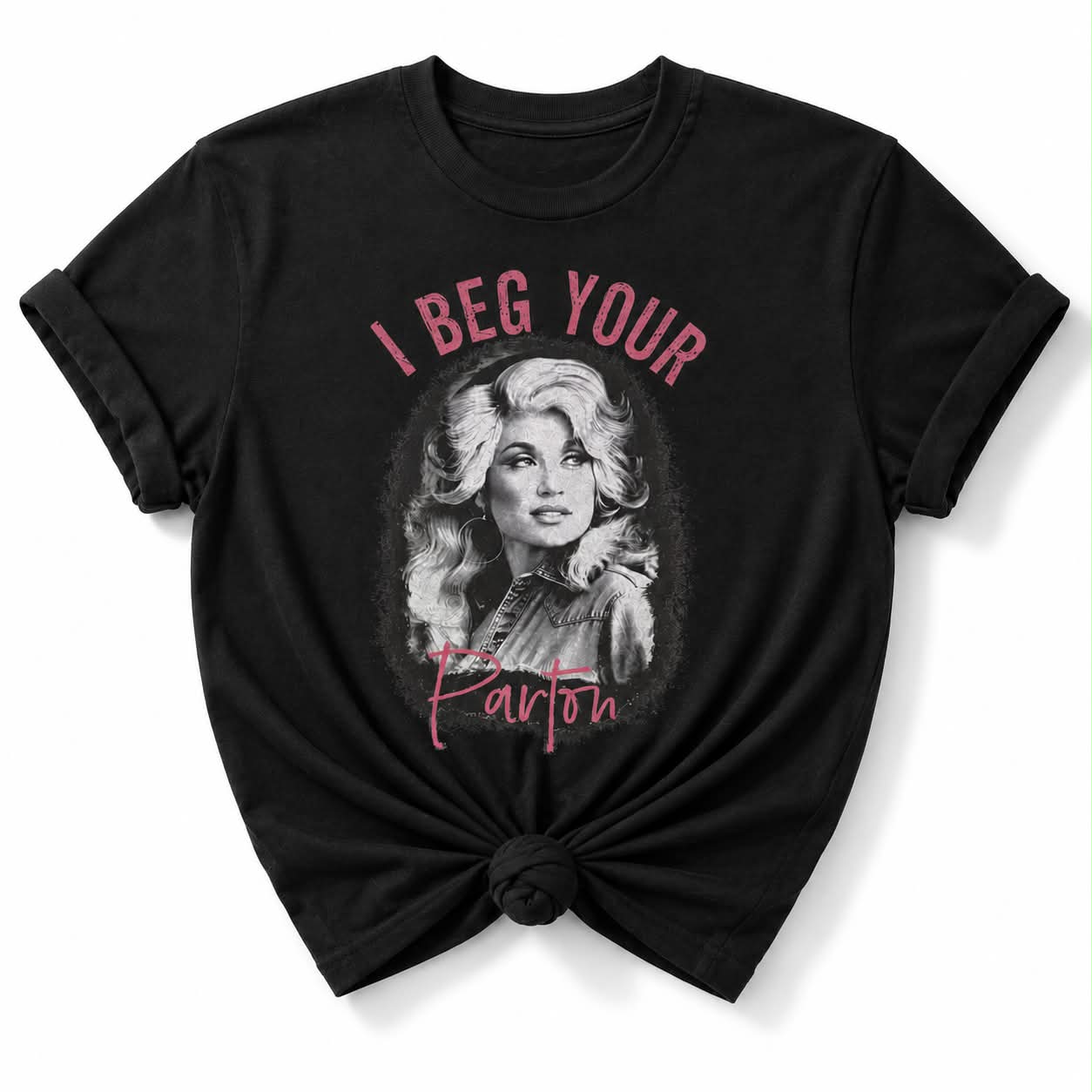 Plus/Reg Short Sleeve Dolly I Beg Your Parton Graphic Tee