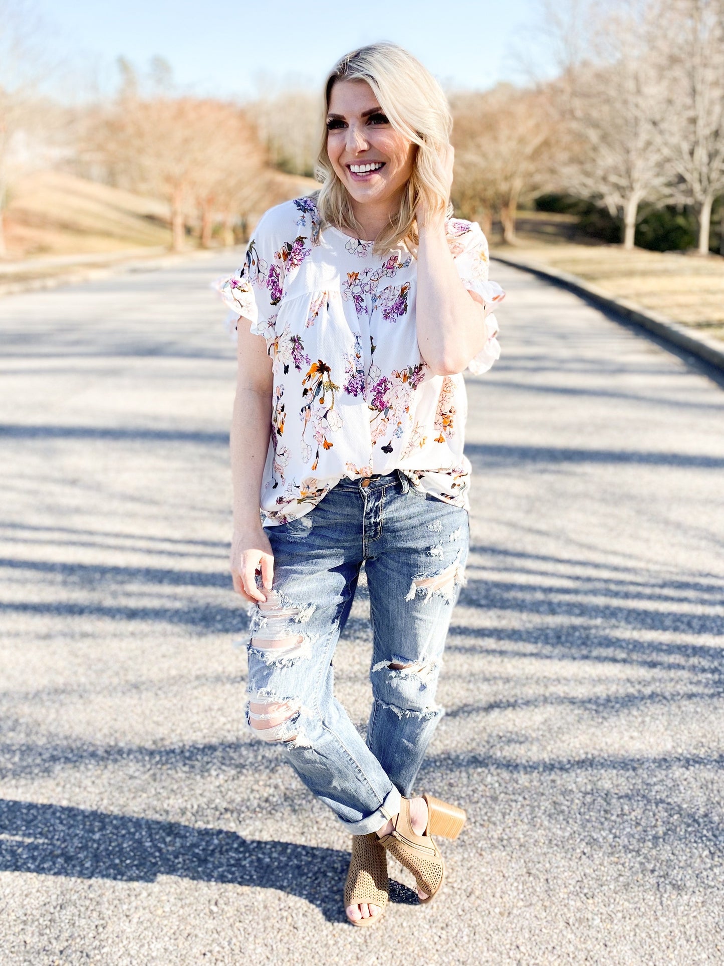 Judy Blue Yoda Best Distressed Boyfriend Jeans