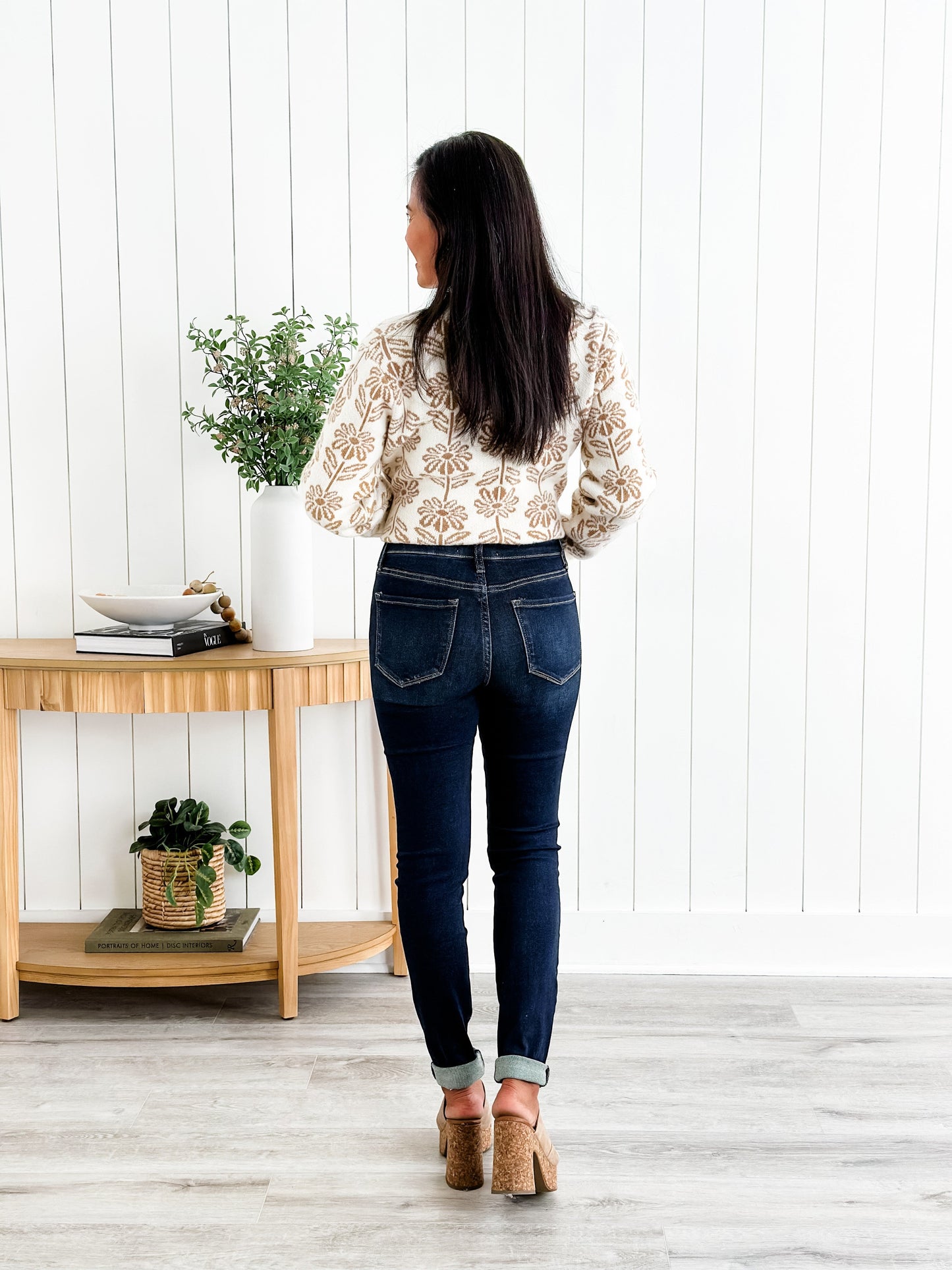 Lovervet High Rise Dark Wash Non Distressed Skinny Jeans