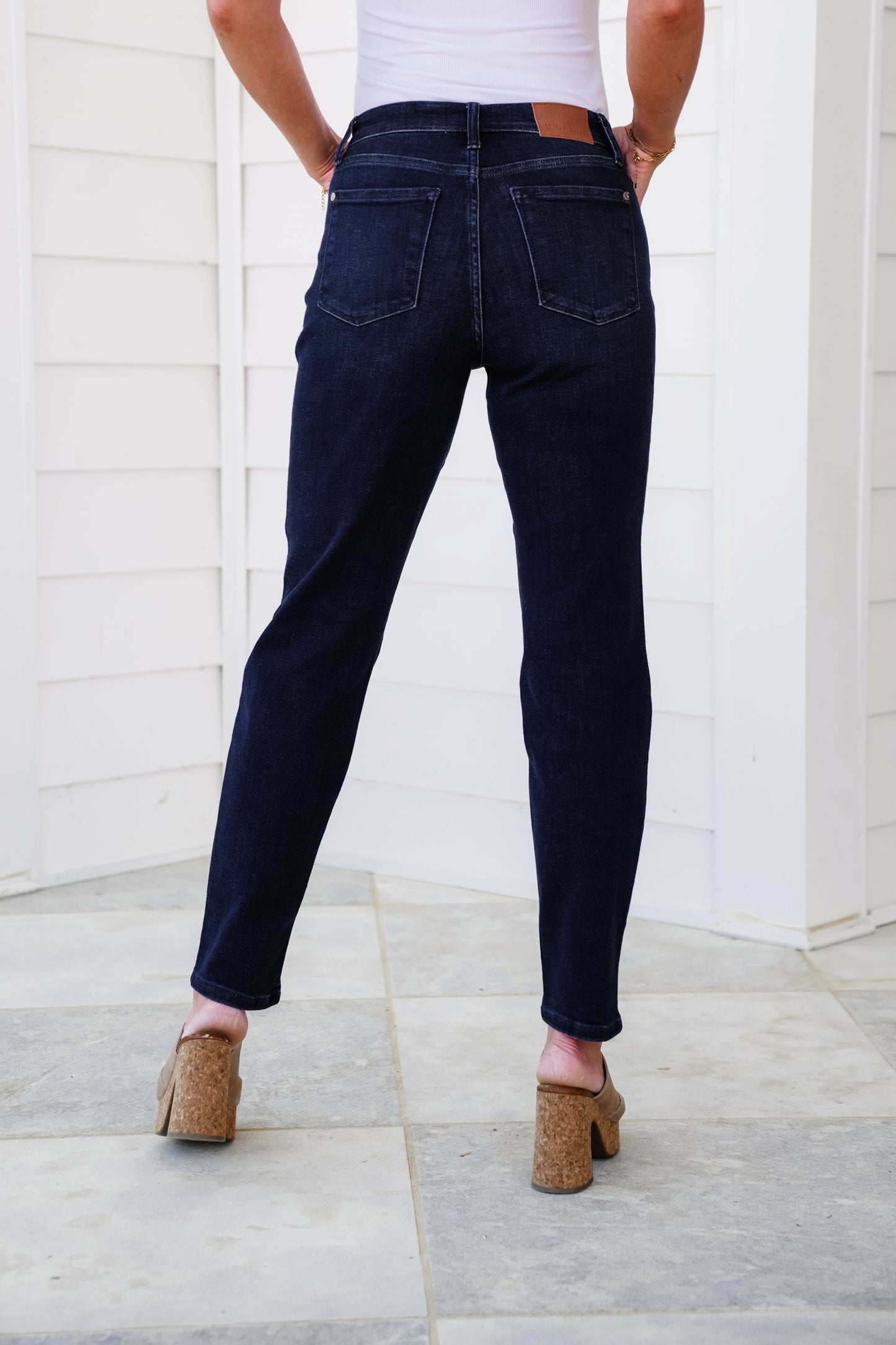 Judy Blue High Rise Dark Wash Boyfriend Jeans