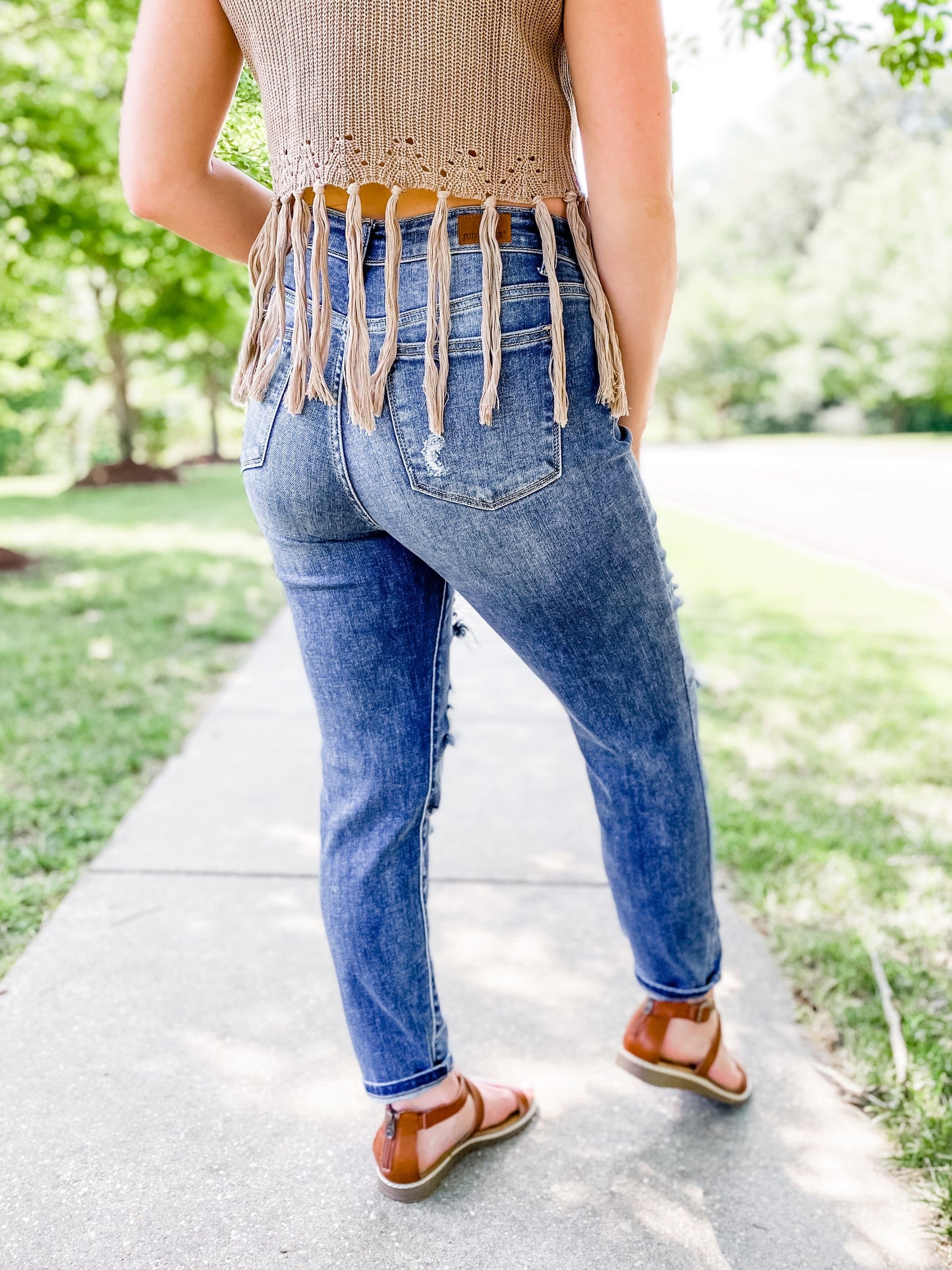 Judy Blue Put a Ring On It Boyfriend Jeans
