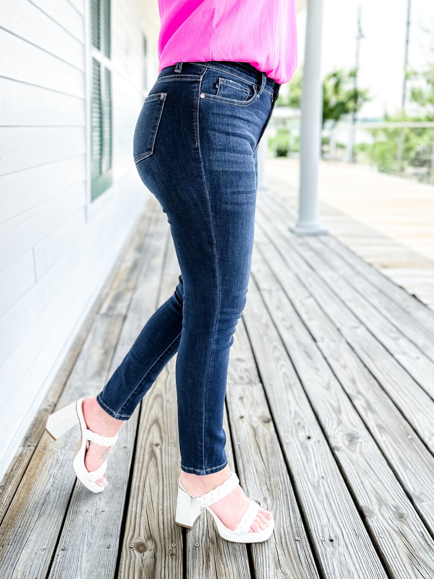 Judy Blue Sweet Escape Dark Wash Relaxed Fit Jeans