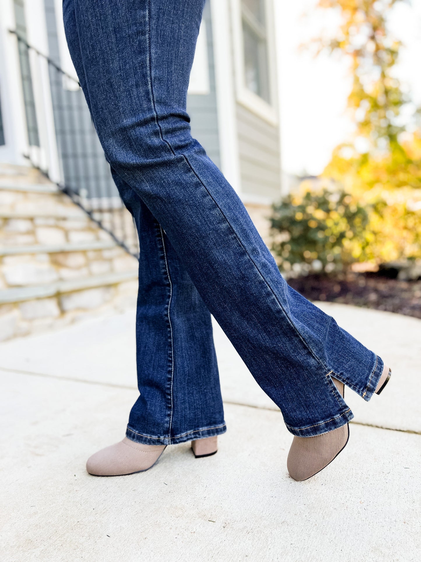 Judy Blue Better in Boots High Waist Slit Hem Slim Bootcut