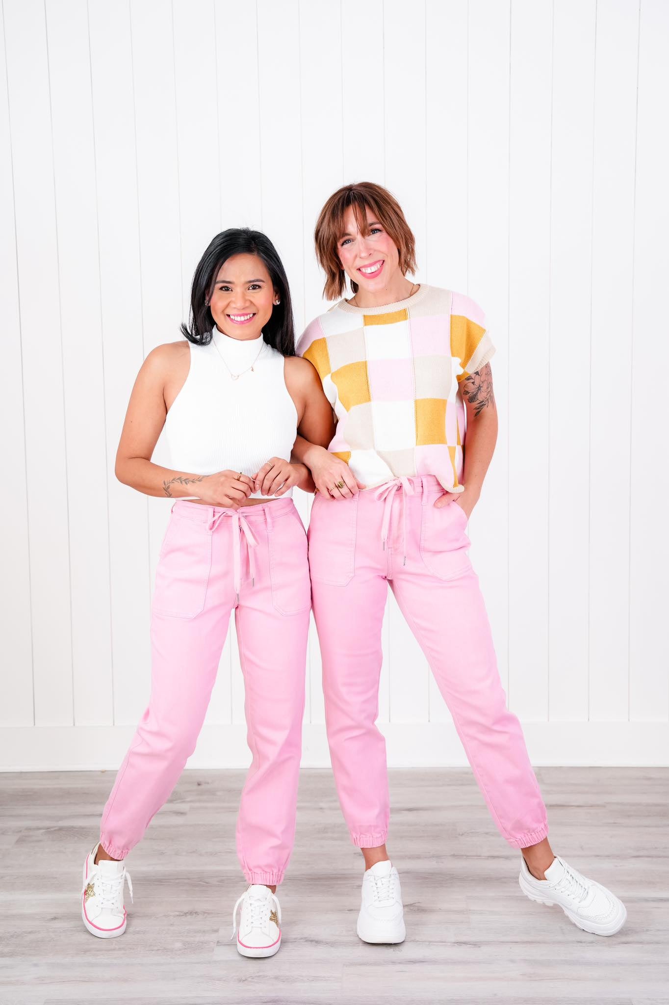 Judy Blue Airplane Mode High Rise Light Pink Jogger