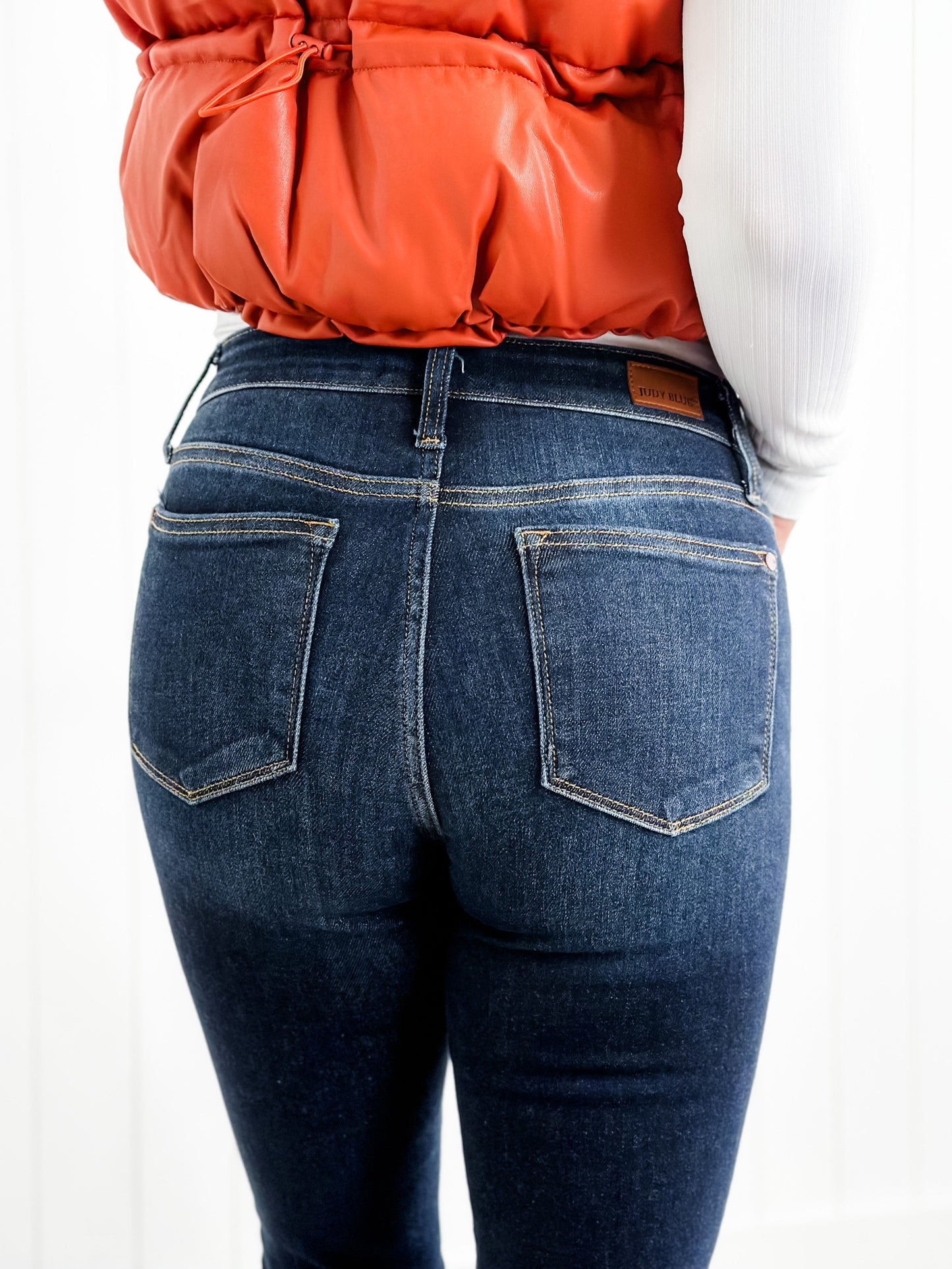 Judy Blue Long Tall Sally Non-Distressed Skinny Jeans (34" INSEAM!)