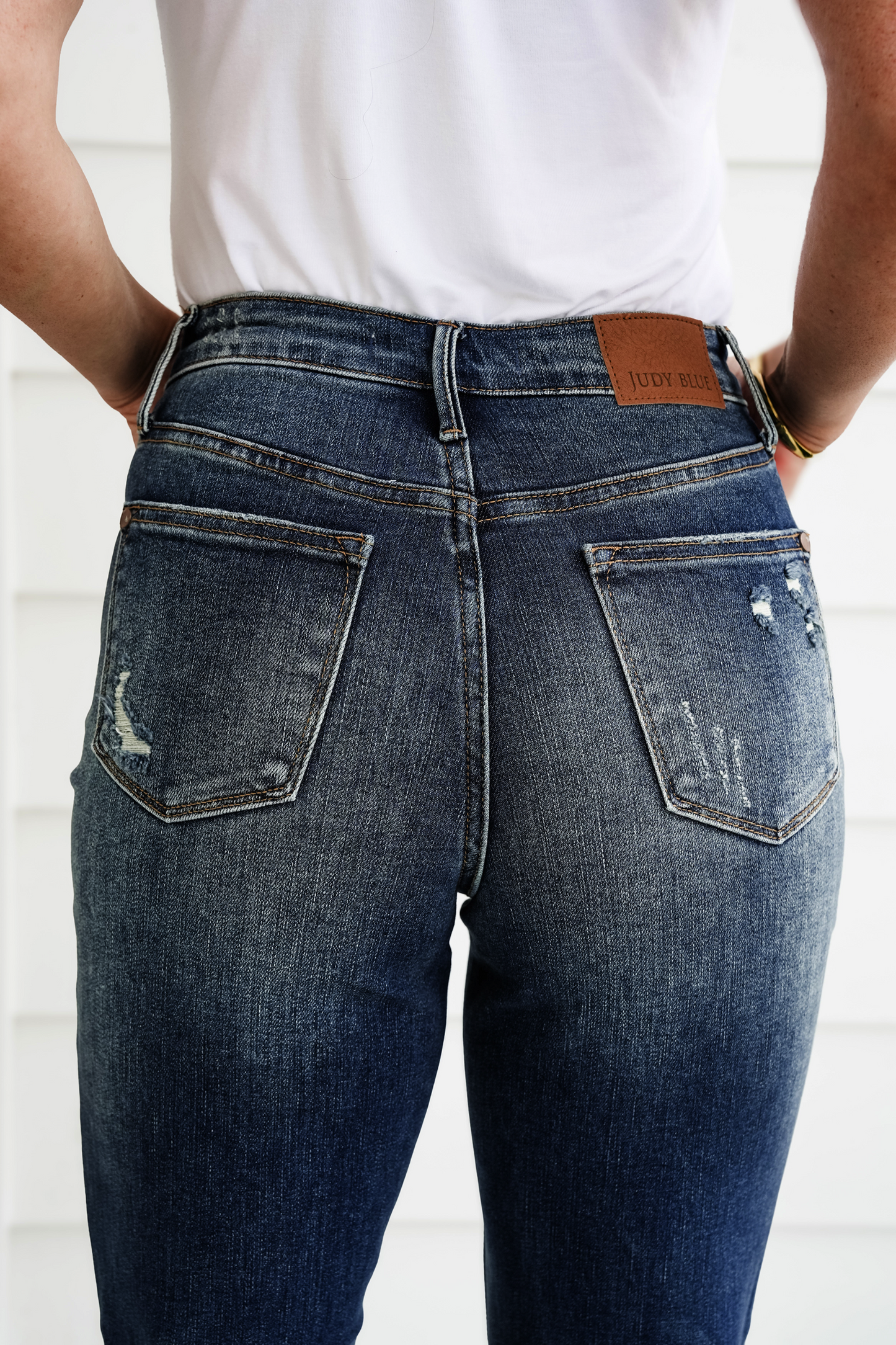 Judy Blue Jolene High Rise Dark Wash Tummy Control Slim Jeans