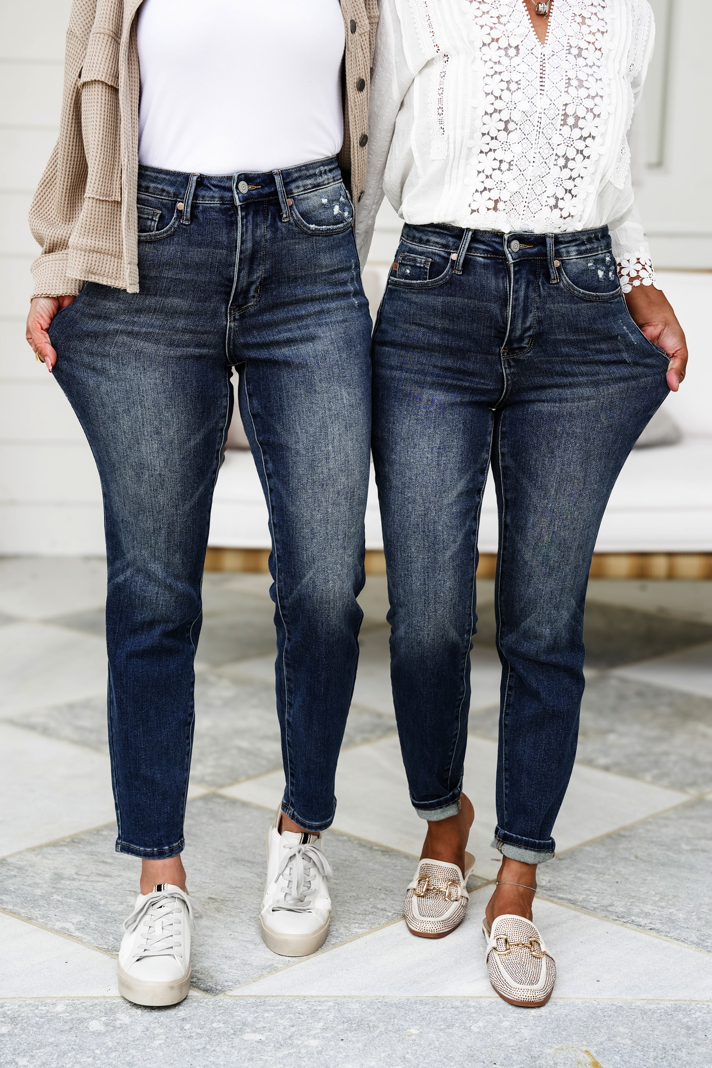 Judy Blue Jolene High Rise Dark Wash Tummy Control Slim Jeans