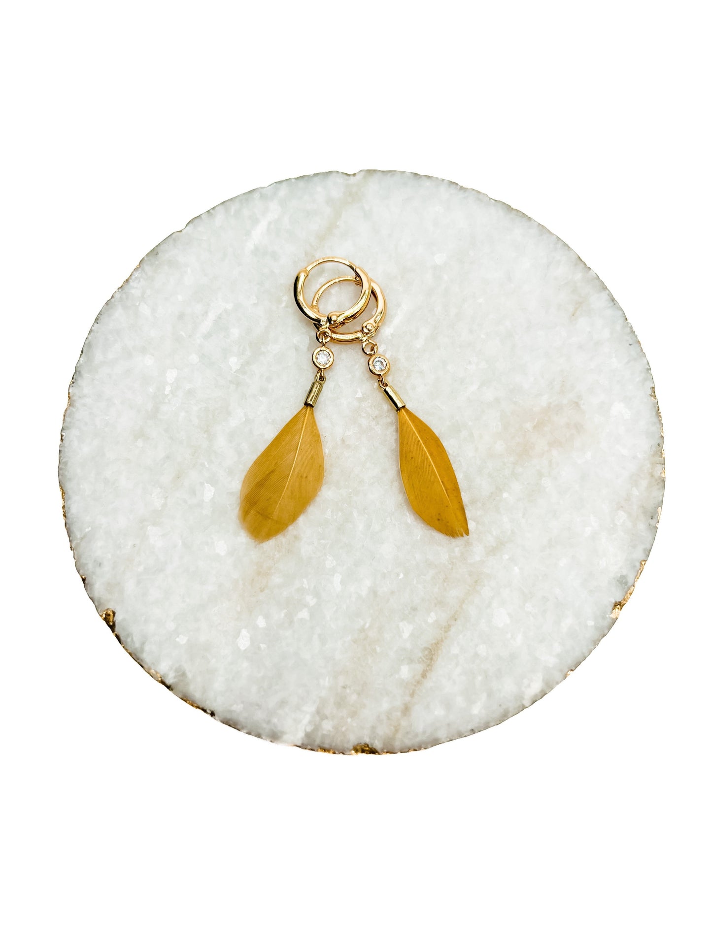 Love, Poppy Feather Earring
