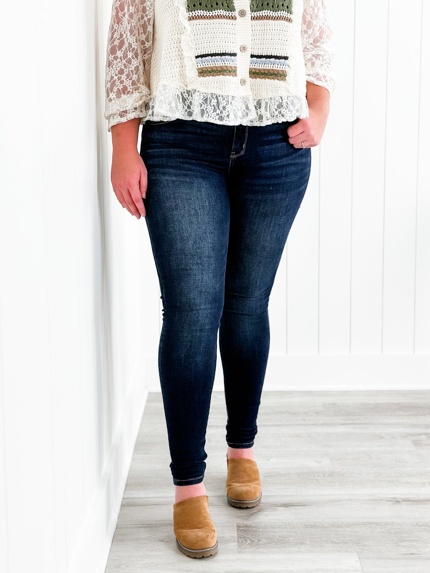 Judy Blue Long Tall Sally Non-Distressed Skinny Jeans (34" INSEAM!)