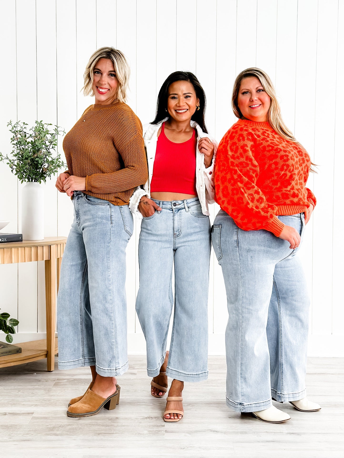 Risen The Essential Wide Leg Crop Jeans