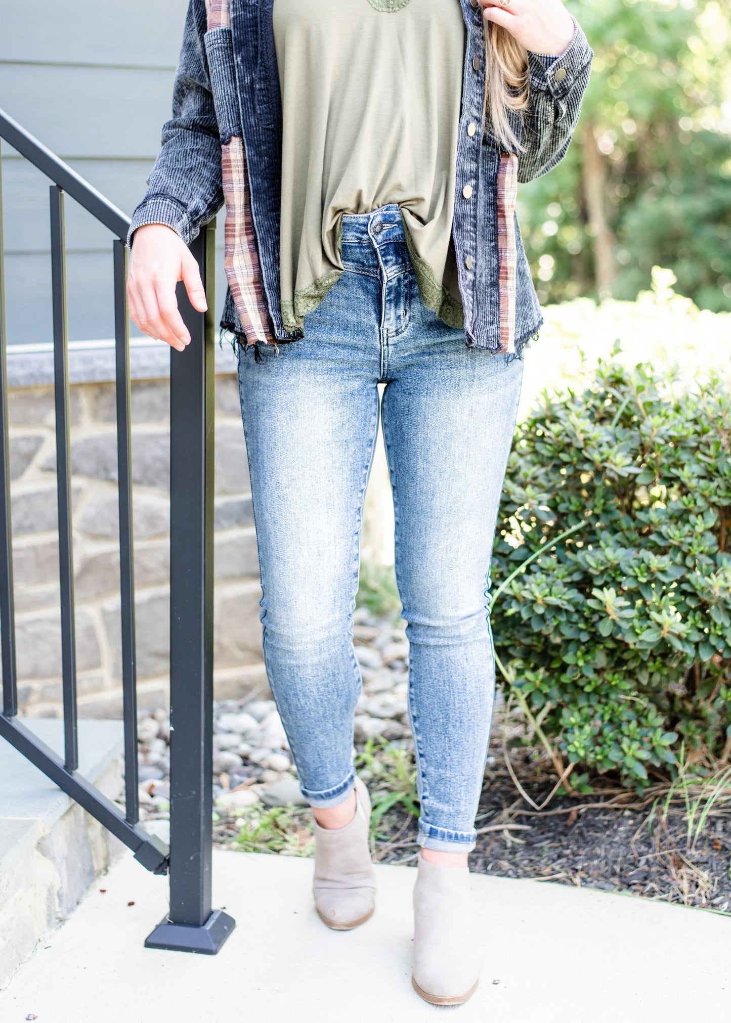 Judy Blue Breakfast Club Front Yoke Non-Distressed Skinny Jean