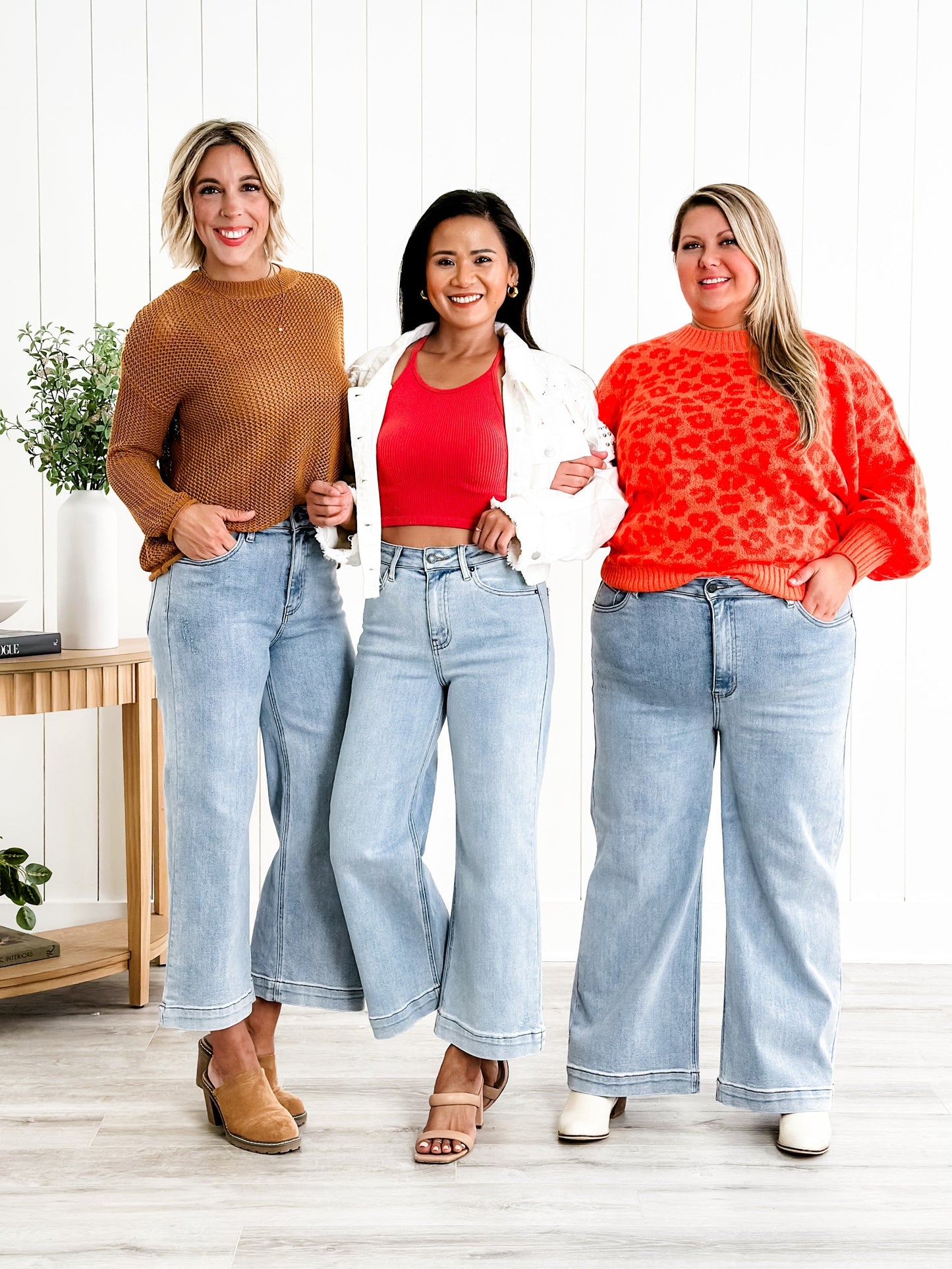 Risen The Essential Wide Leg Crop Jeans