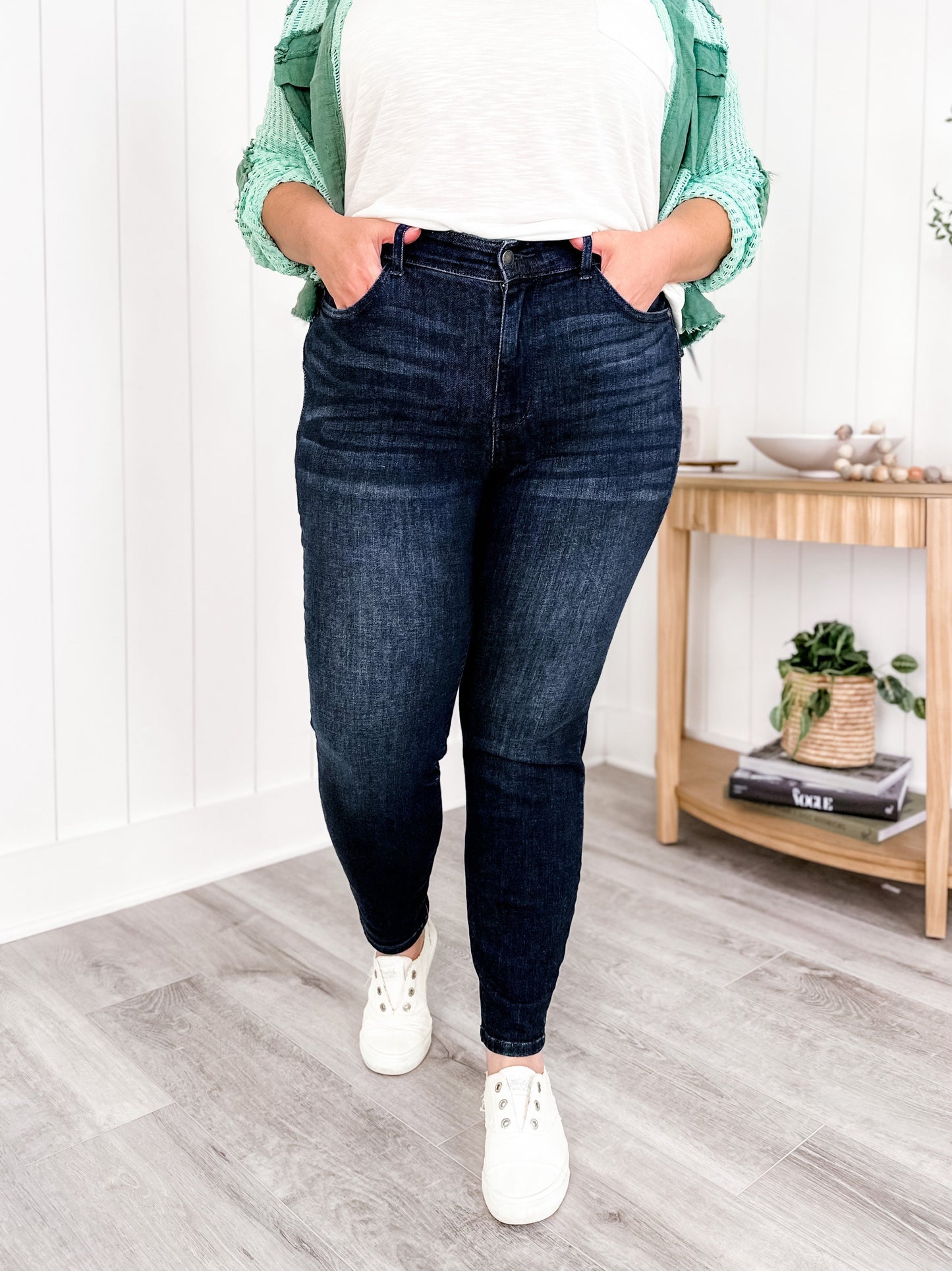 Judy Blue Everyday Wear 2.0 High Waist Non-Distressed Skinny Jeans