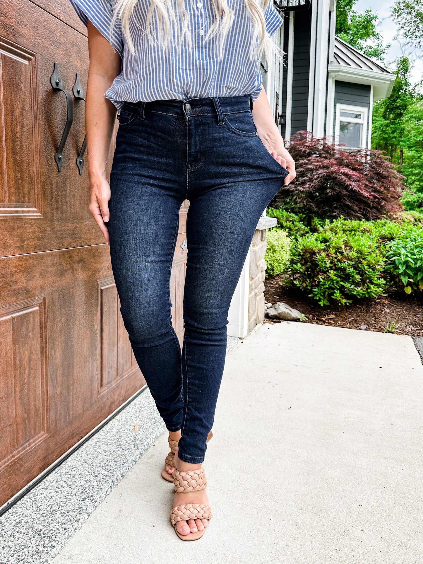 Judy Blue Everyday Wear 2.0 High Waist Non-Distressed Skinny Jeans