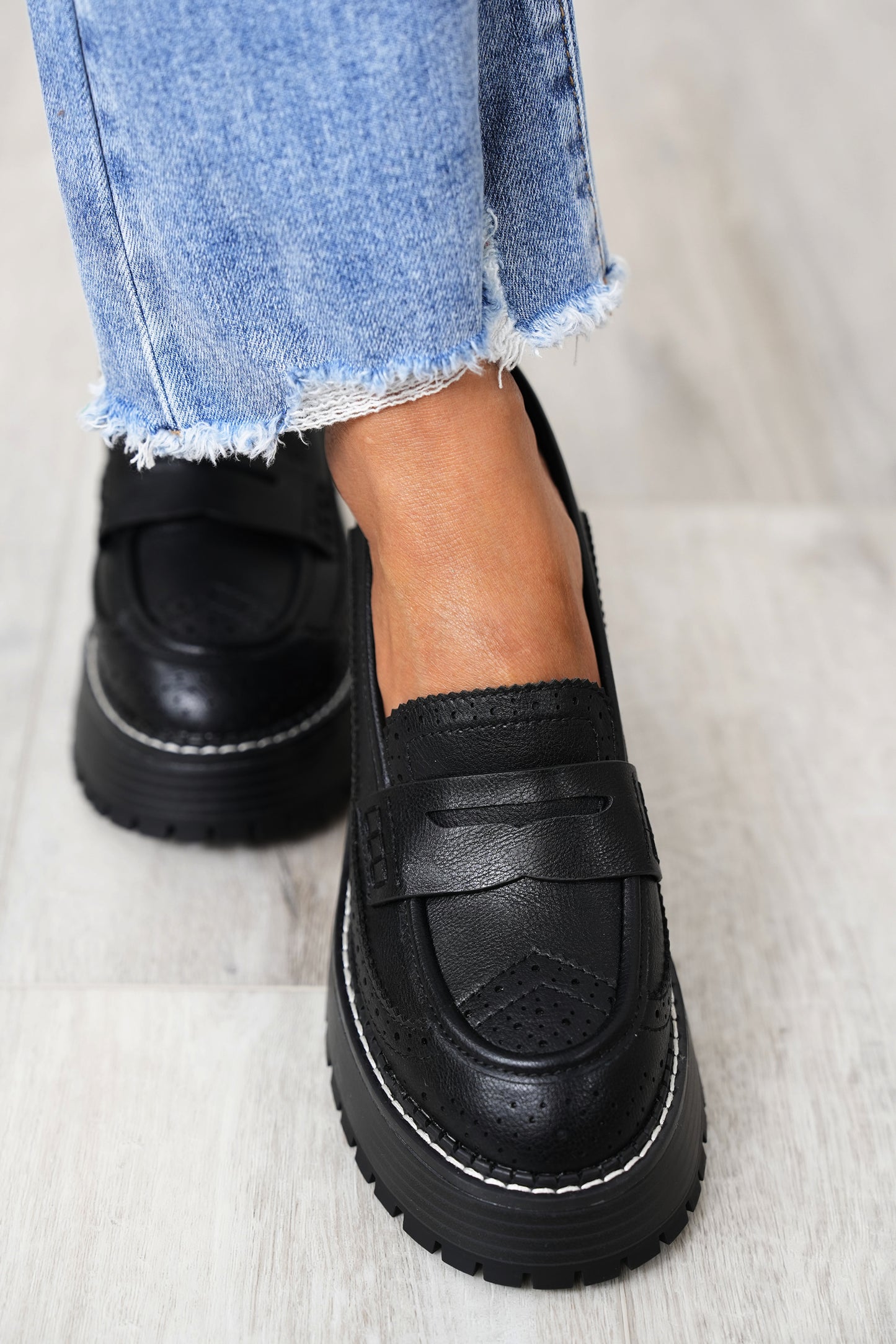 MIA Platform Lug Sole Loafers