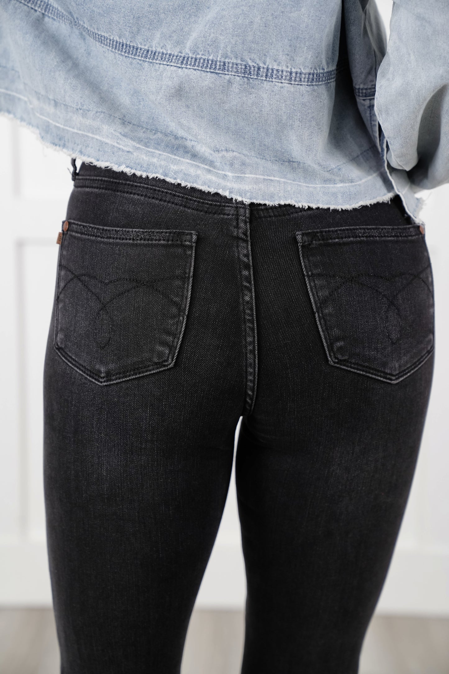 Judy Blue High Rise Black Tummy Control Multiple Inseam Bootcut Jeans